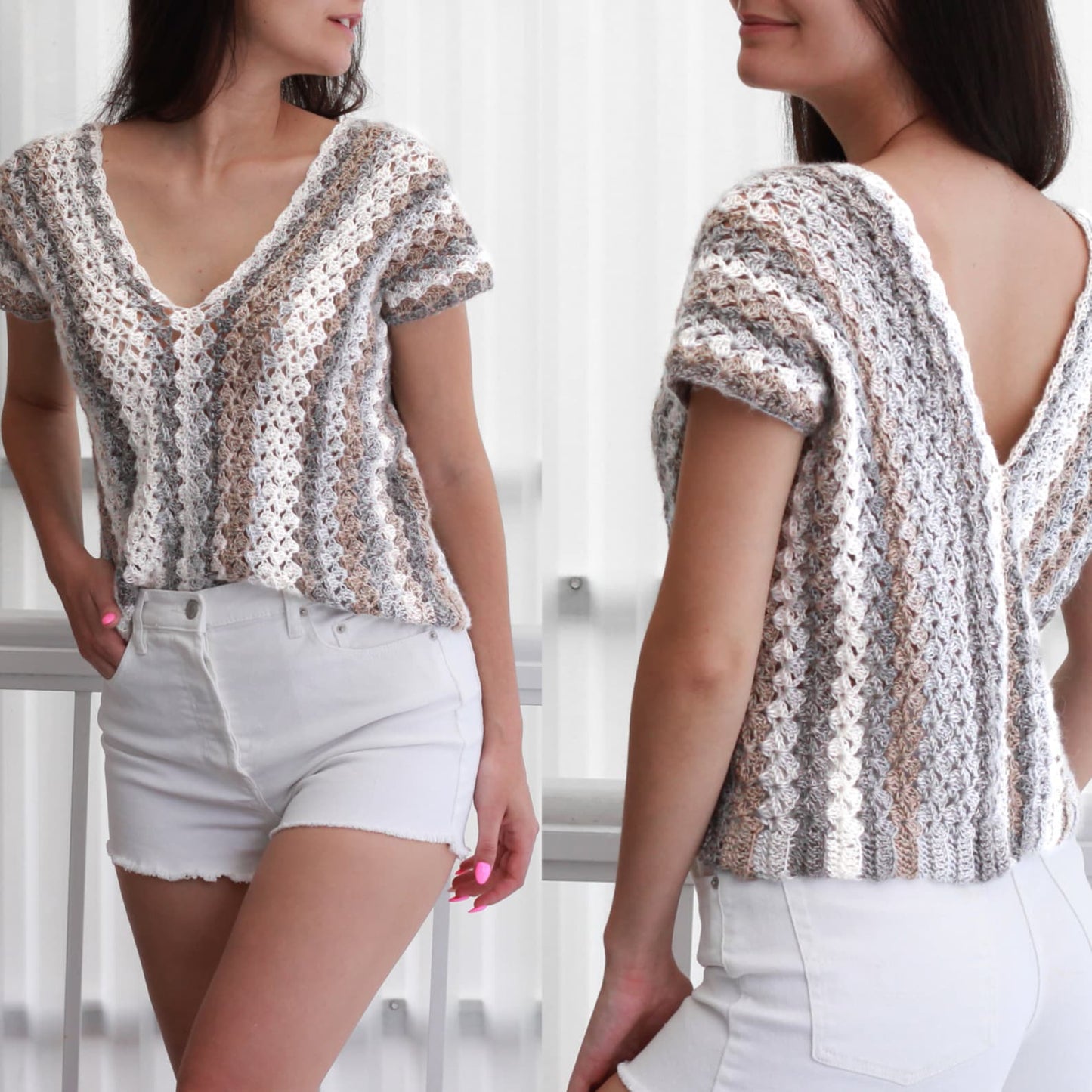 Ava Top Crochet Pattern (XS to XXL)