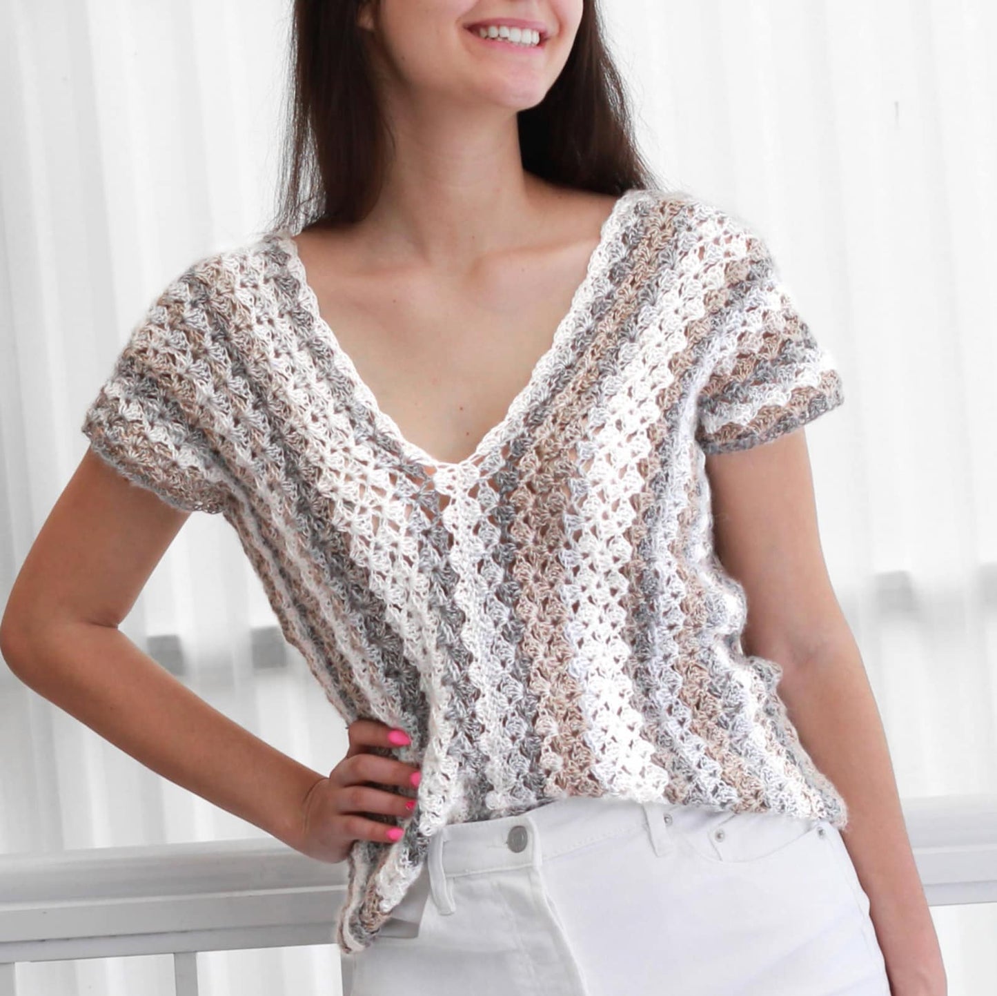 Ava Top Crochet Pattern (XS to XXL)