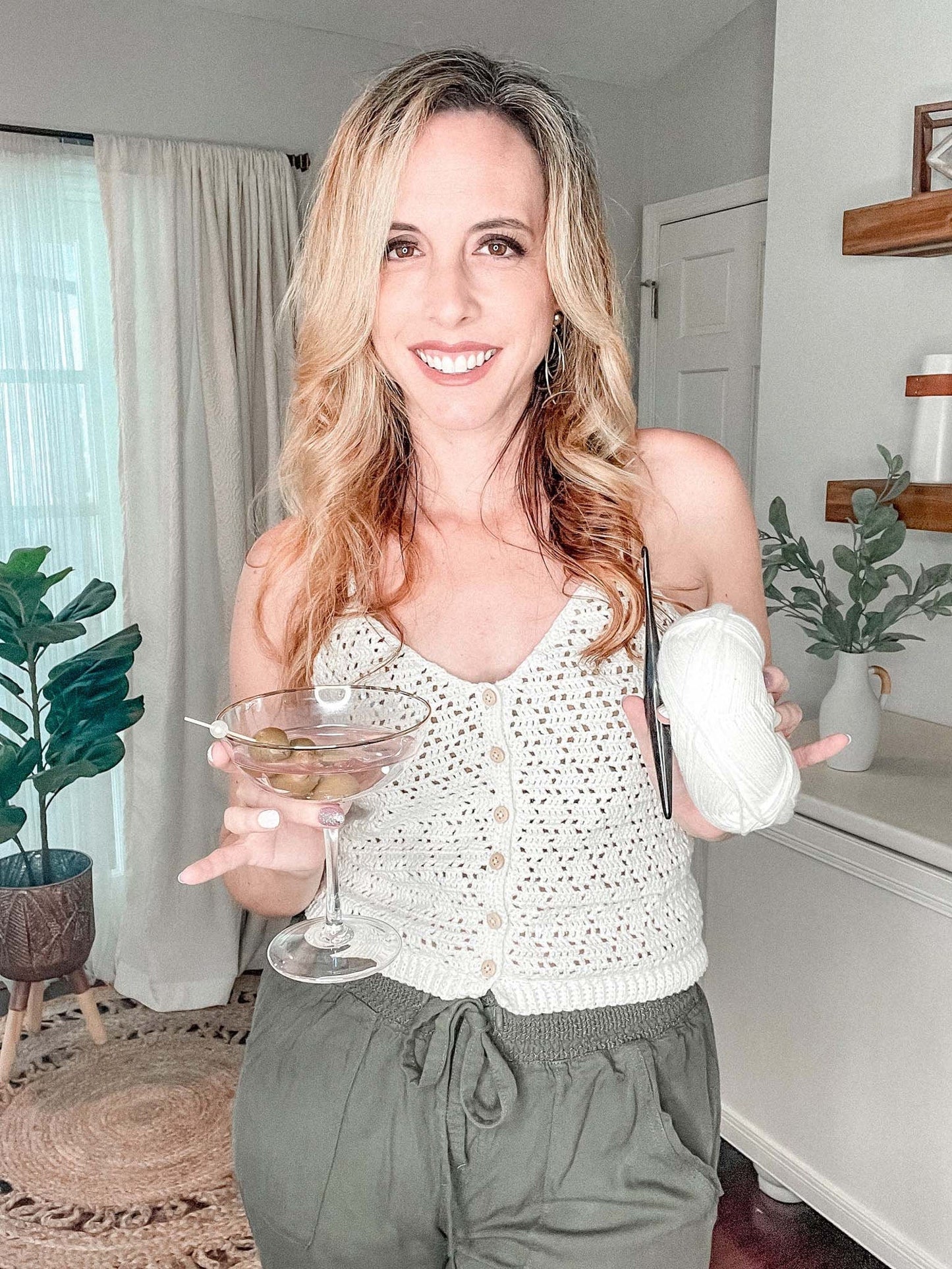 Trendy Summer Buttoned Tank Top Crochet Pattern