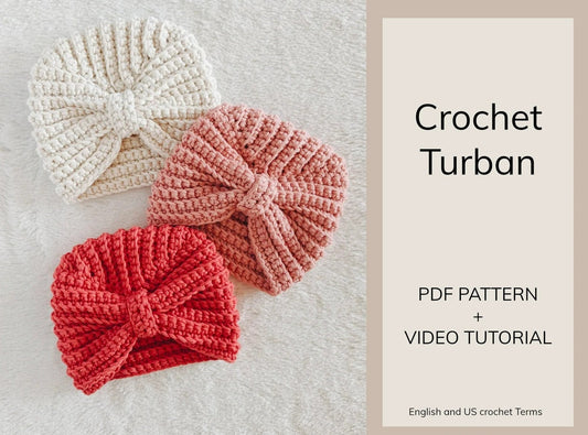 Newborn Sassy Turban Crochet Pattern