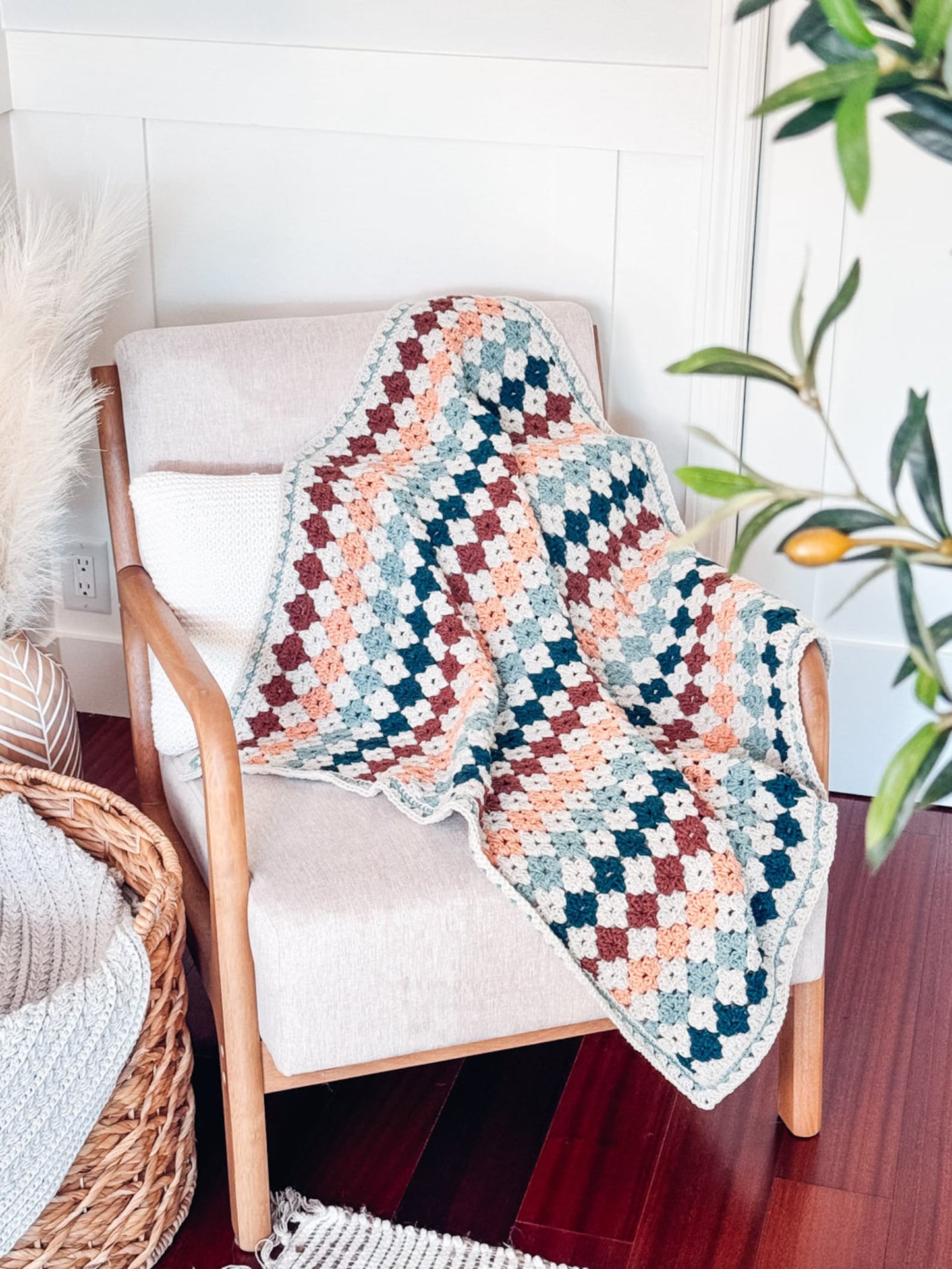 Aztec Stitch Blanket Crochet Pattern
