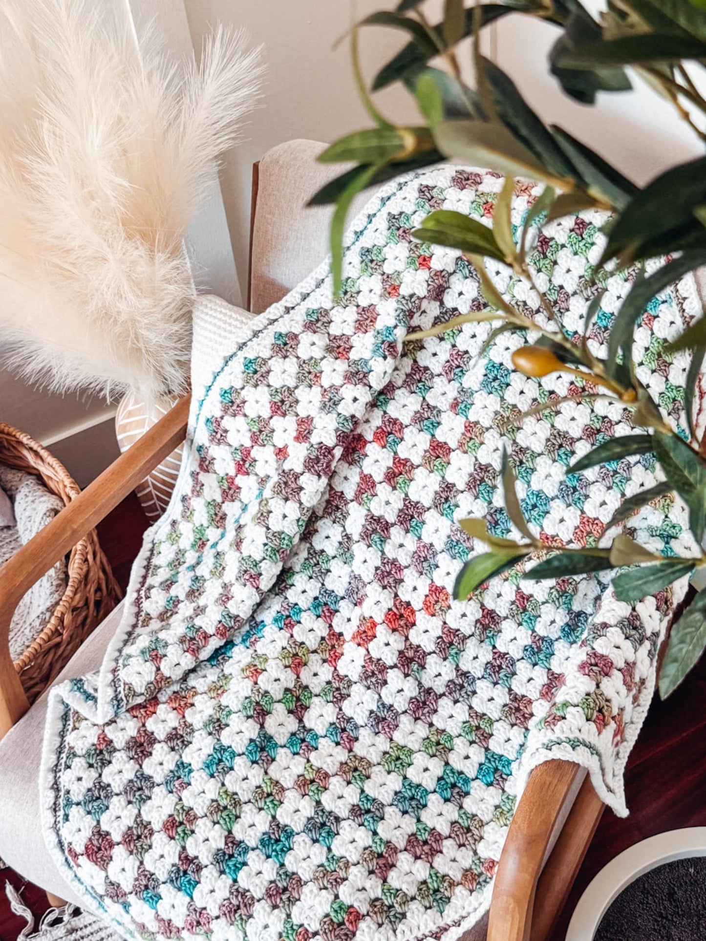 Aztec Stitch Blanket Crochet Pattern