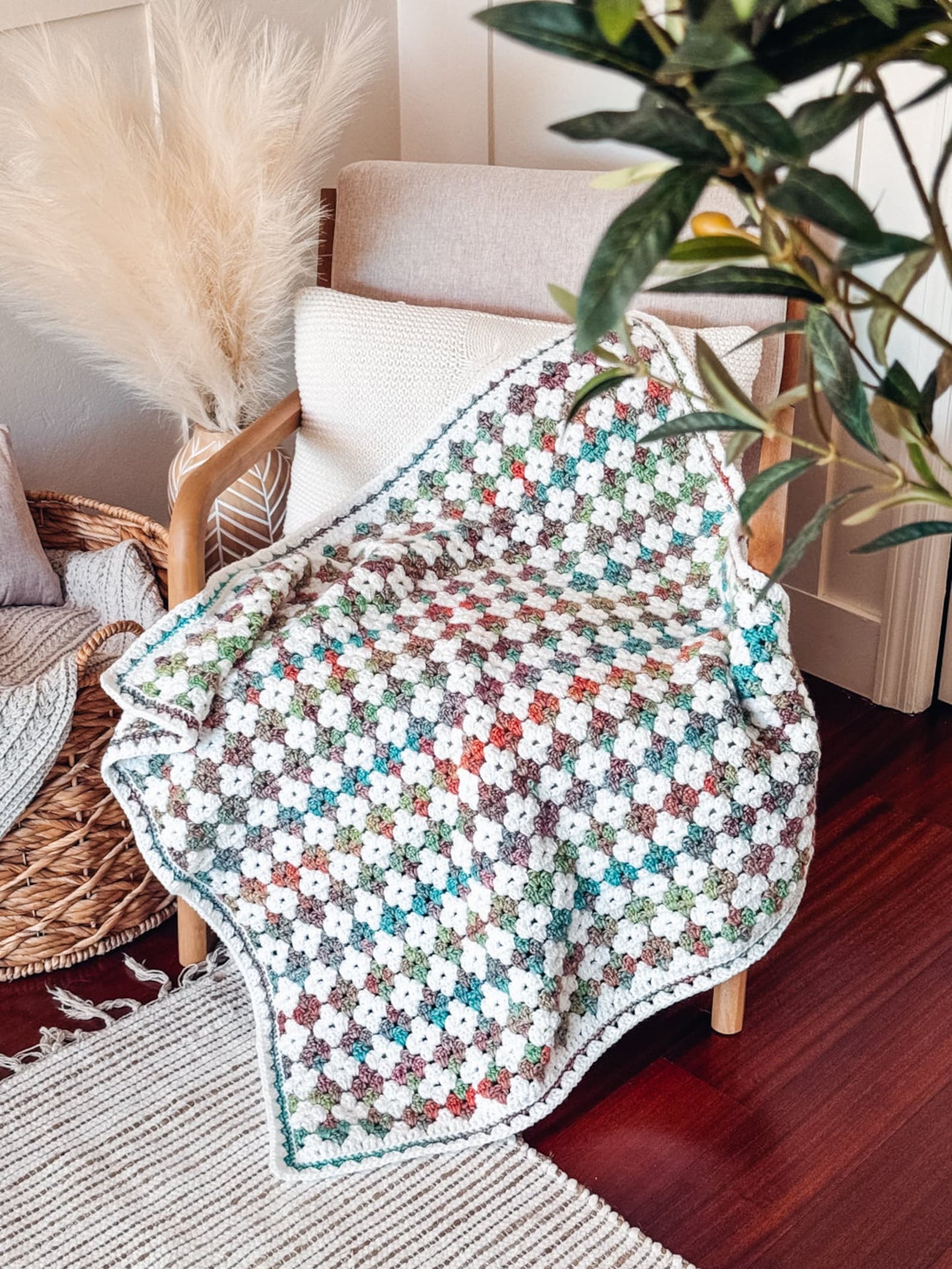 Aztec Stitch Blanket Crochet Pattern