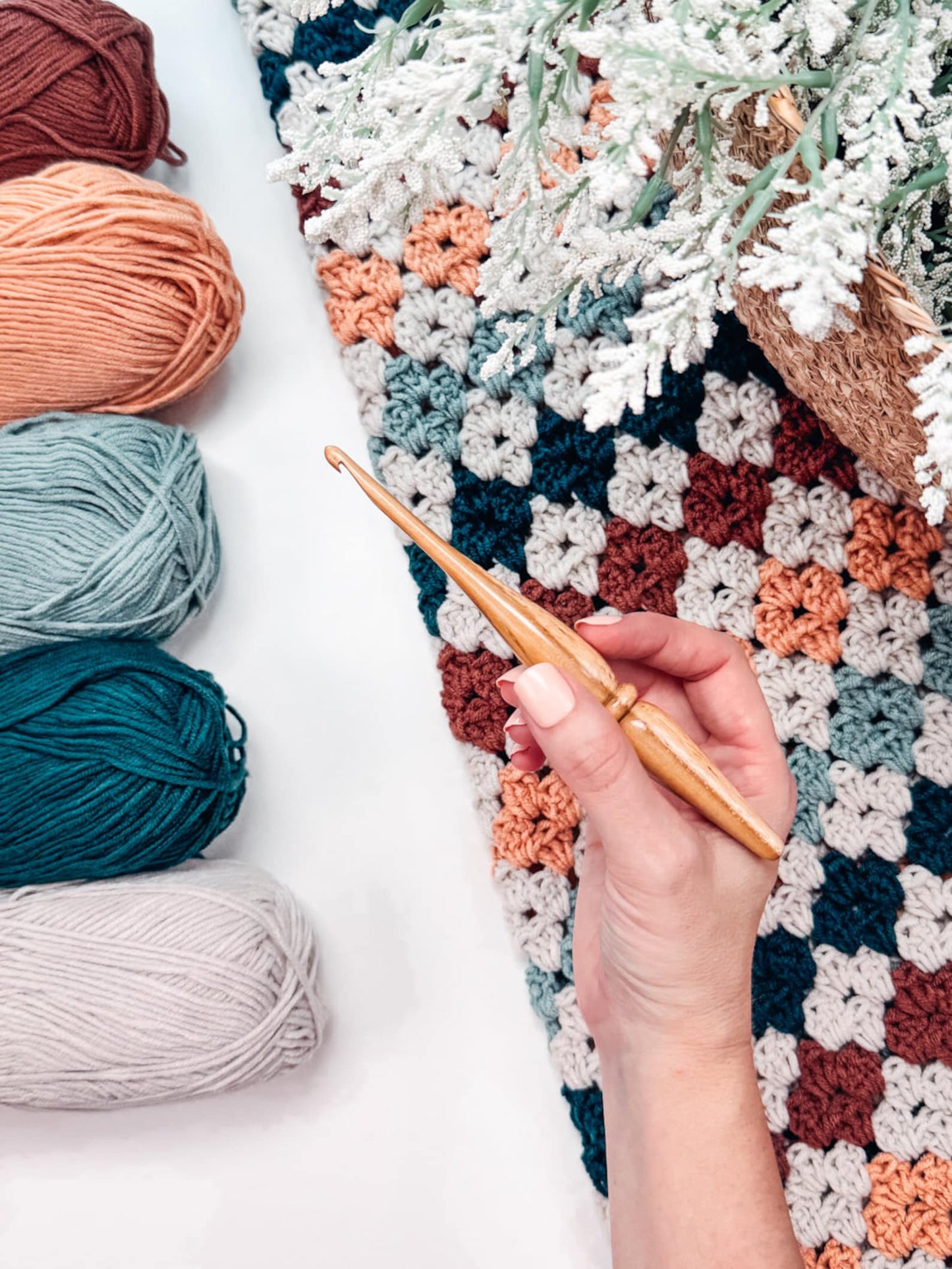 Aztec Stitch Blanket Crochet Pattern