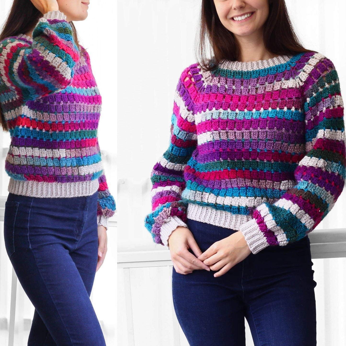 Comfy Raglan Pullover Crochet Pattern