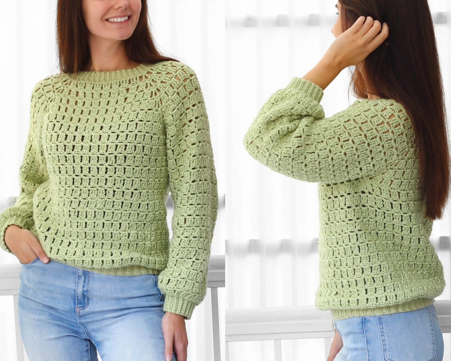 Comfy Raglan Pullover Crochet Pattern