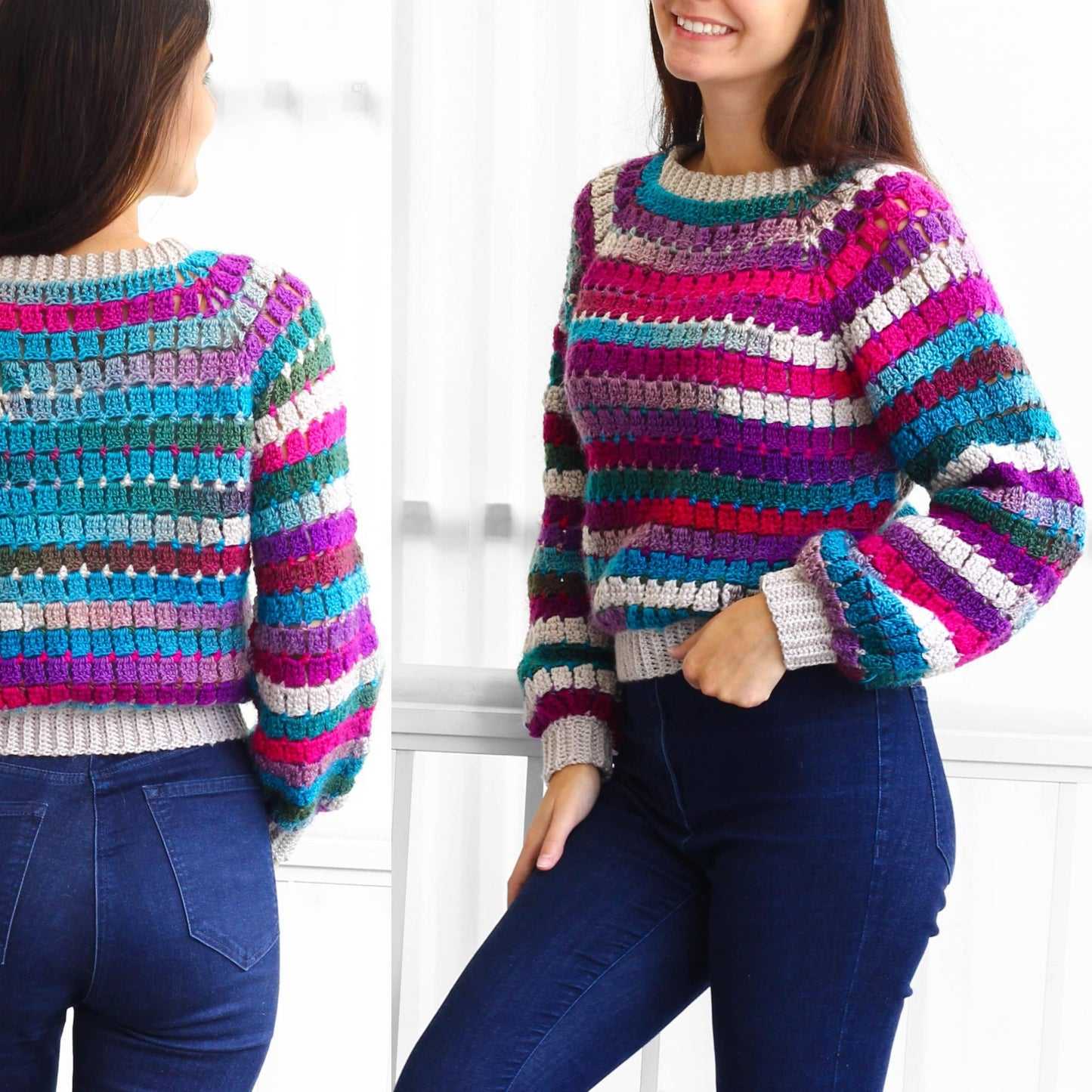 Comfy Raglan Pullover Crochet Pattern