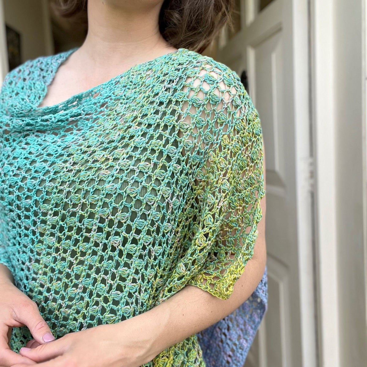 Lacey Coverup Shawl Crochet Pattern
