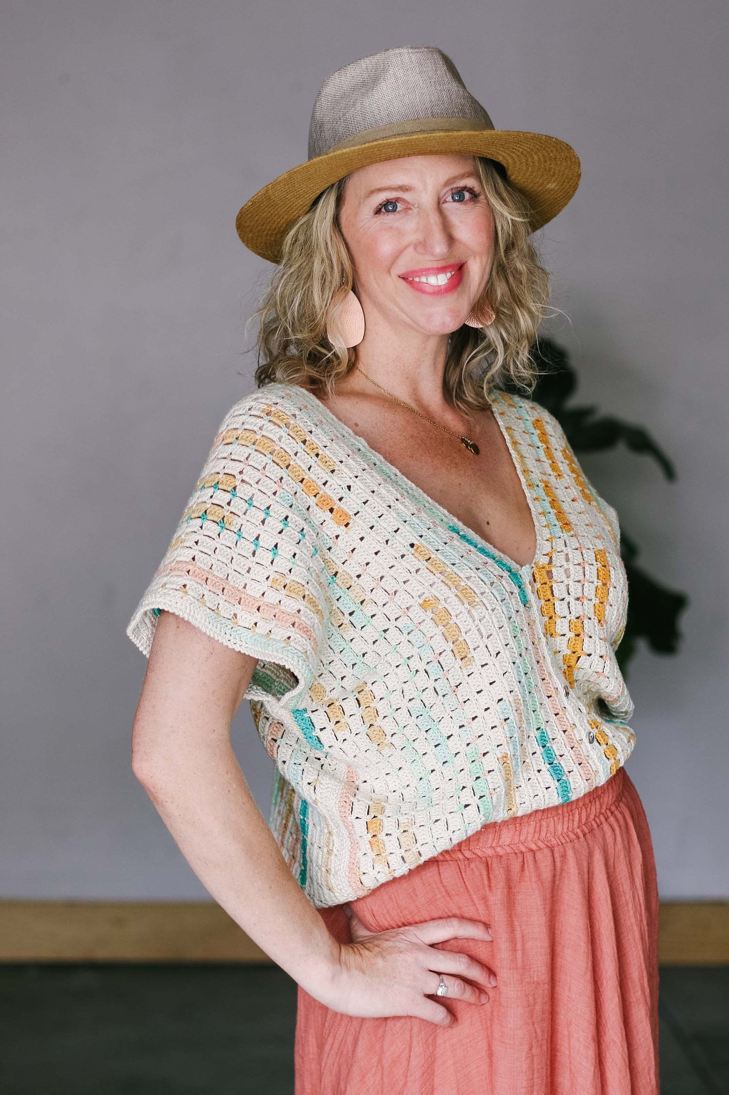 Trendy Vneck Summer Top