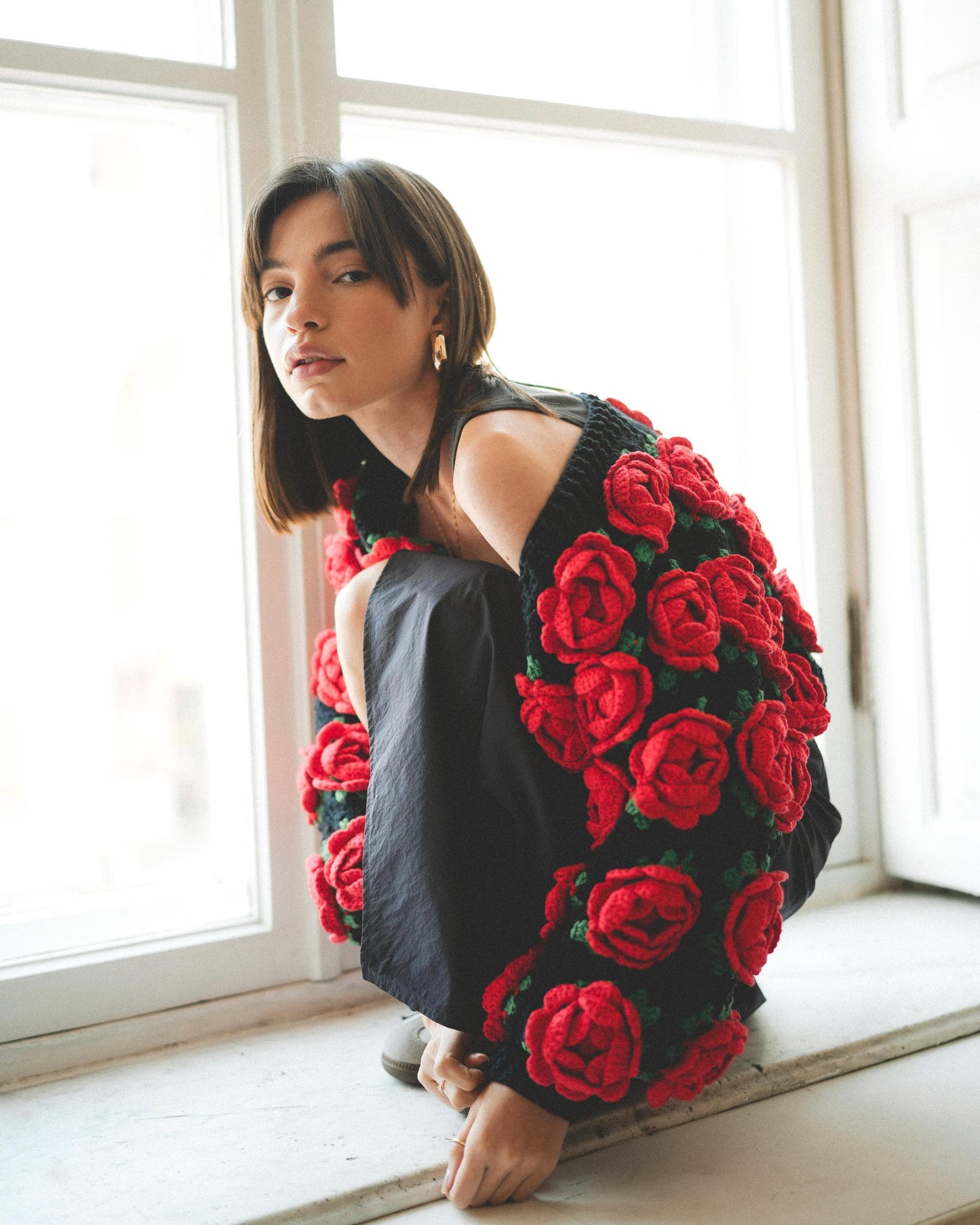 Jacket Full of Rose Crochet Pattern