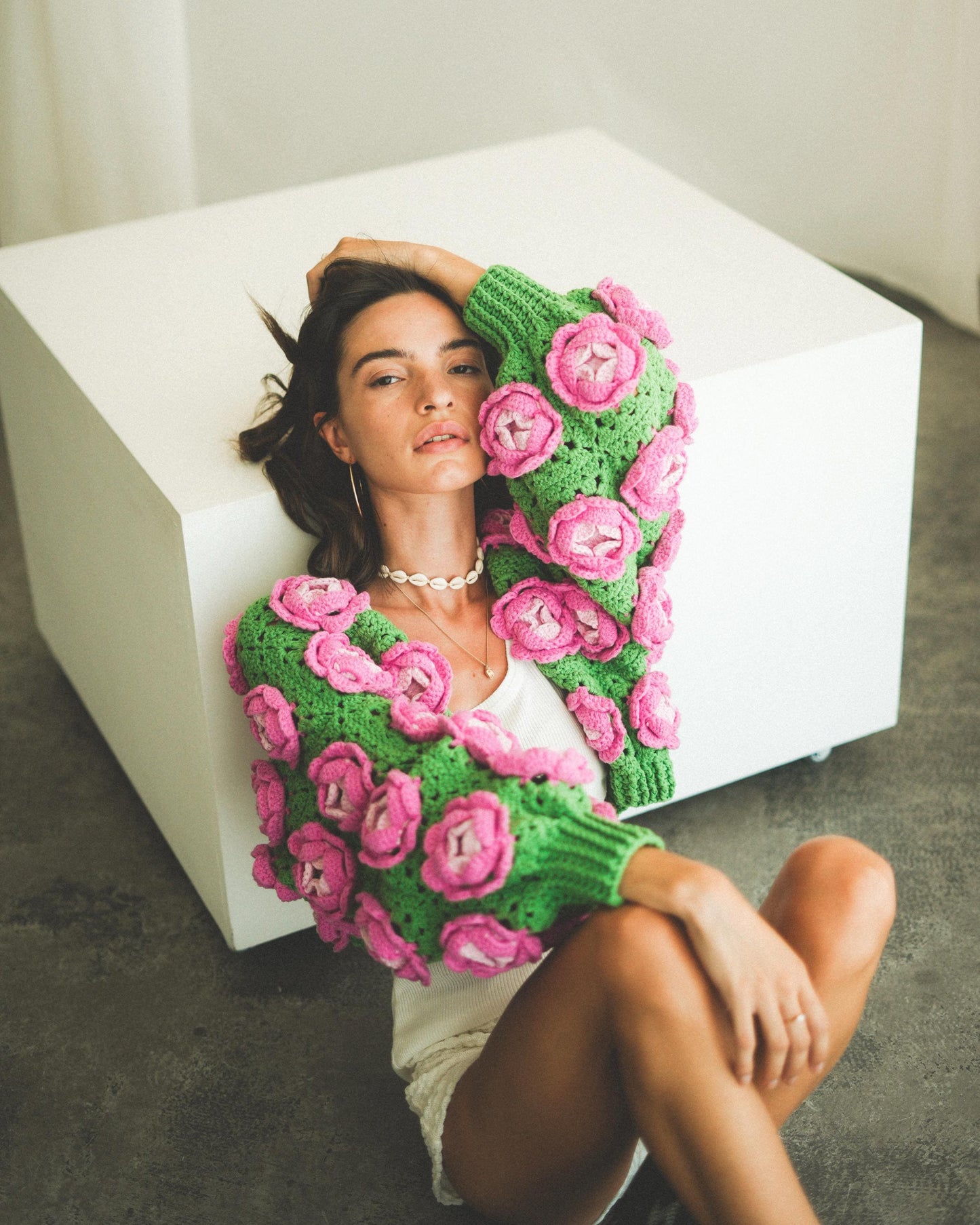 Jacket Full of Rose Crochet Pattern