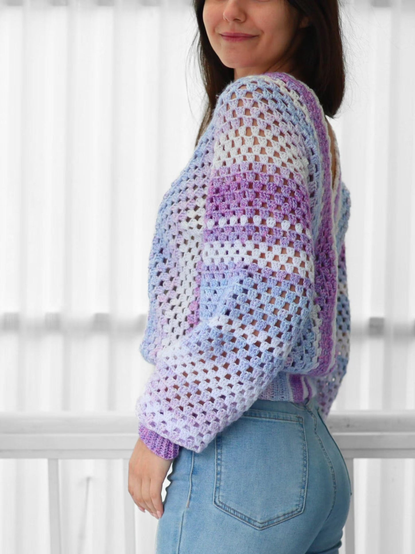 Vneck Trendy Pullover Crochet Pattern