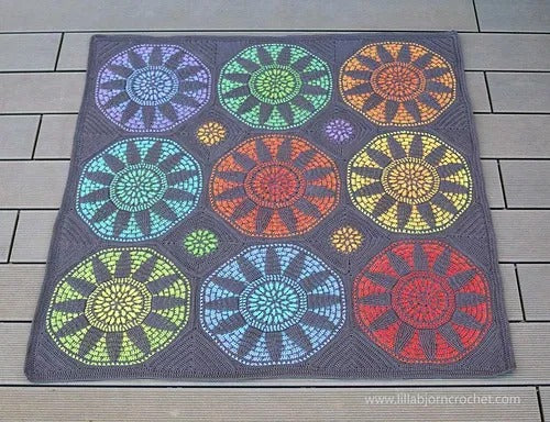 Radiant Windows Blanket Crochet Pattern