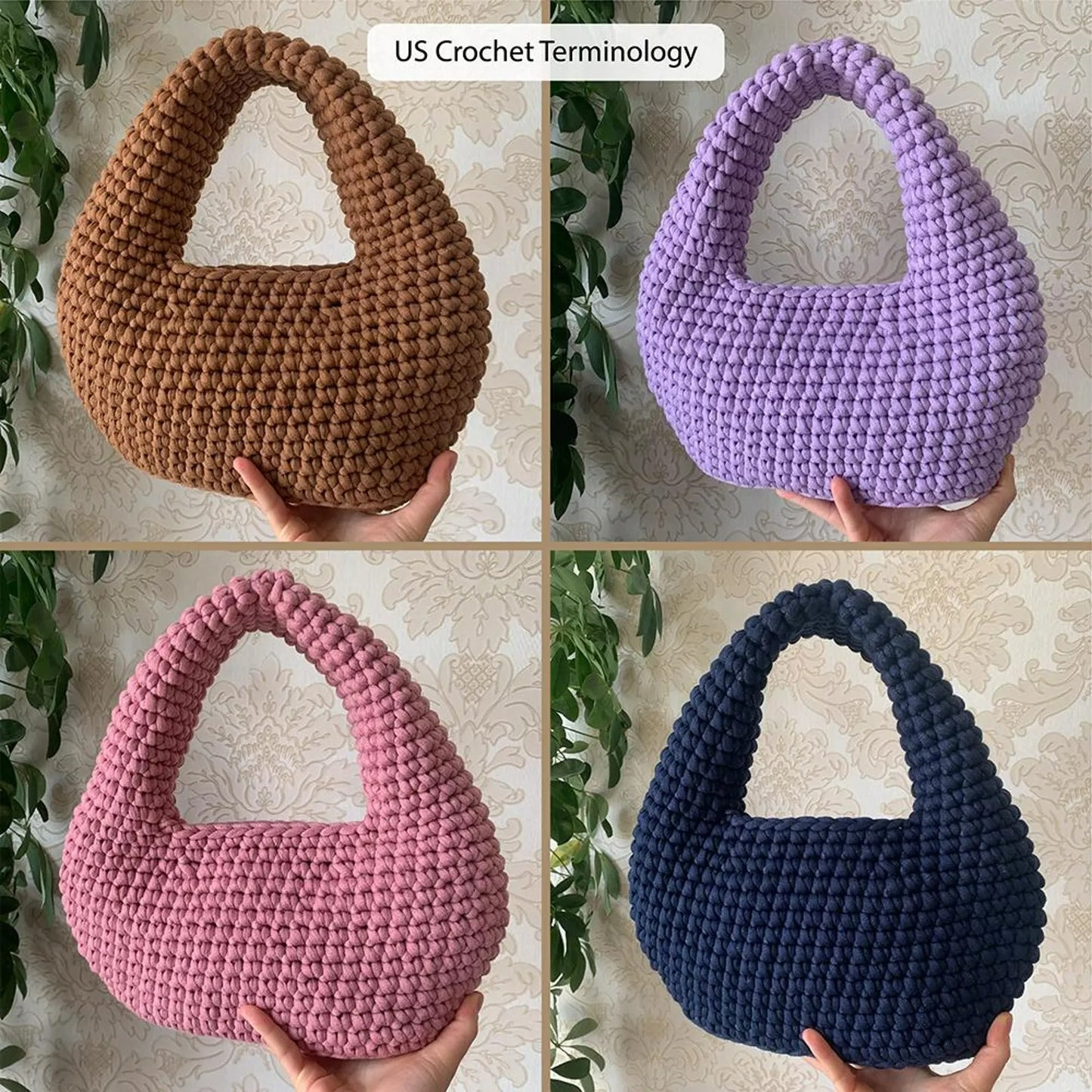 Puffy Trendy Poms Bag Crochet Pattern