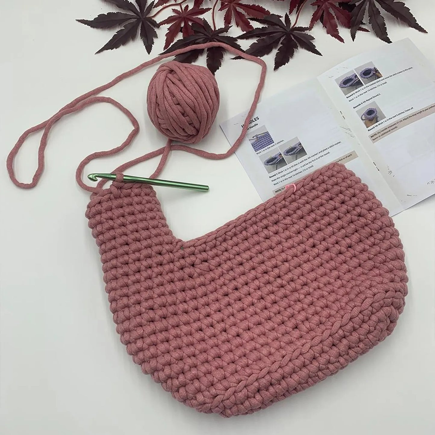 Puffy Trendy Poms Bag Crochet Pattern