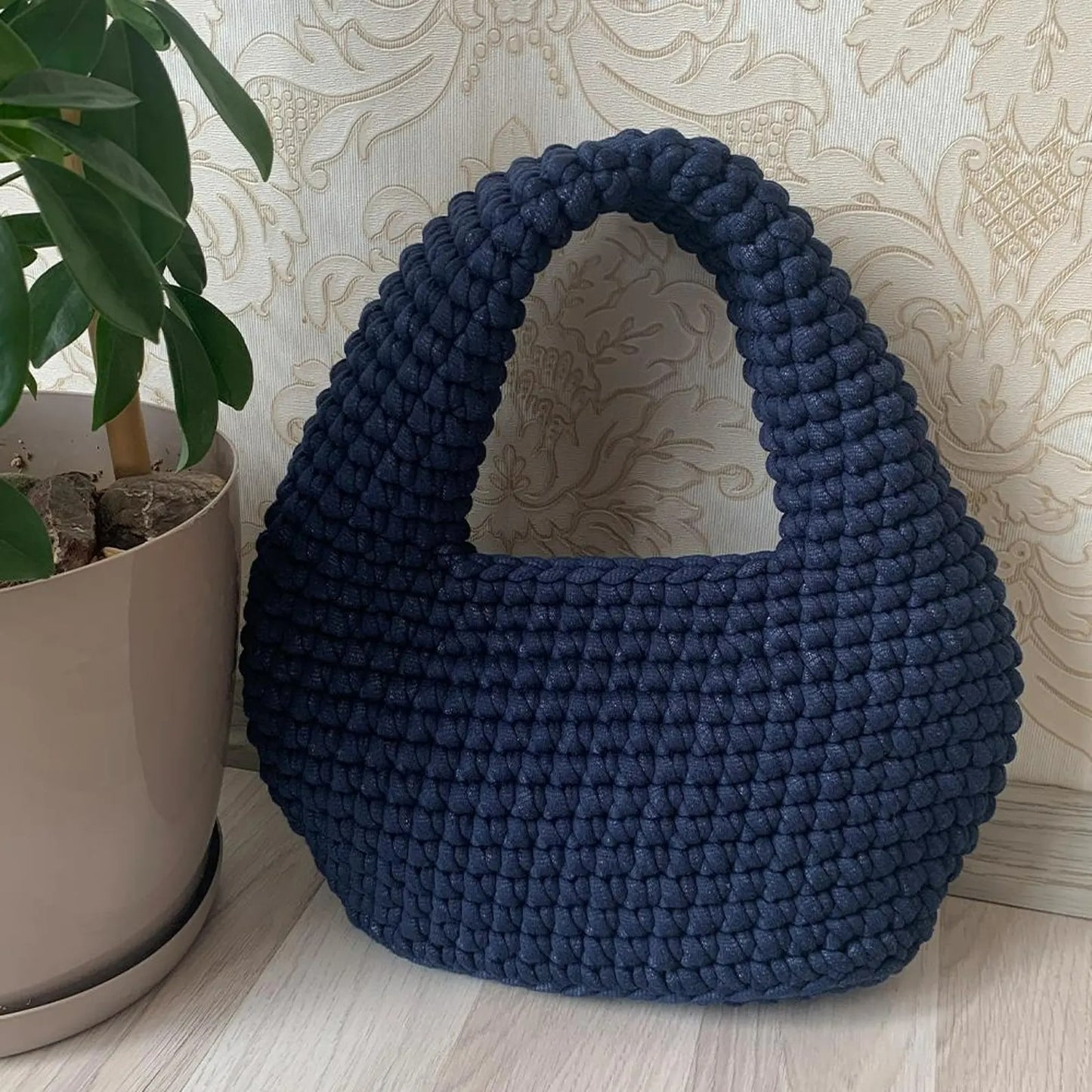 Puffy Trendy Poms Bag Crochet Pattern