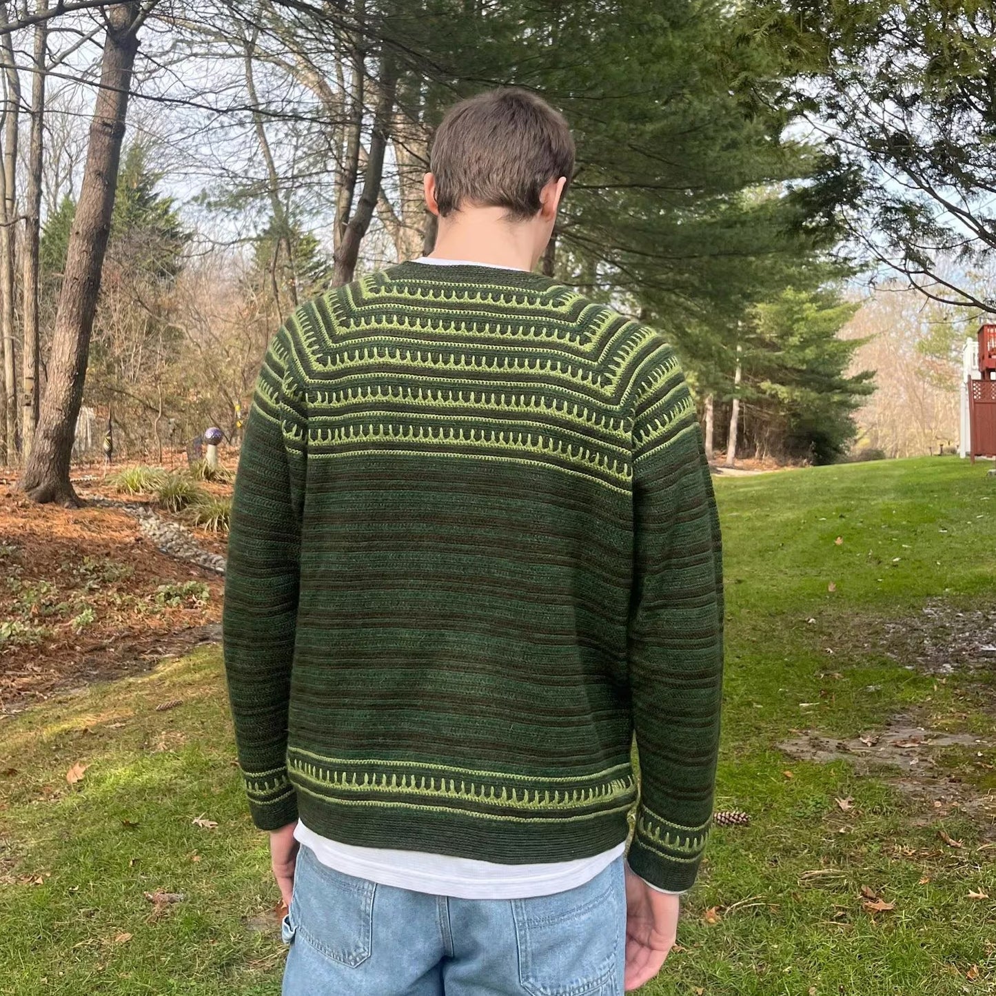 Evergreen Ridge Layer Cardigan Crochet Pattern
