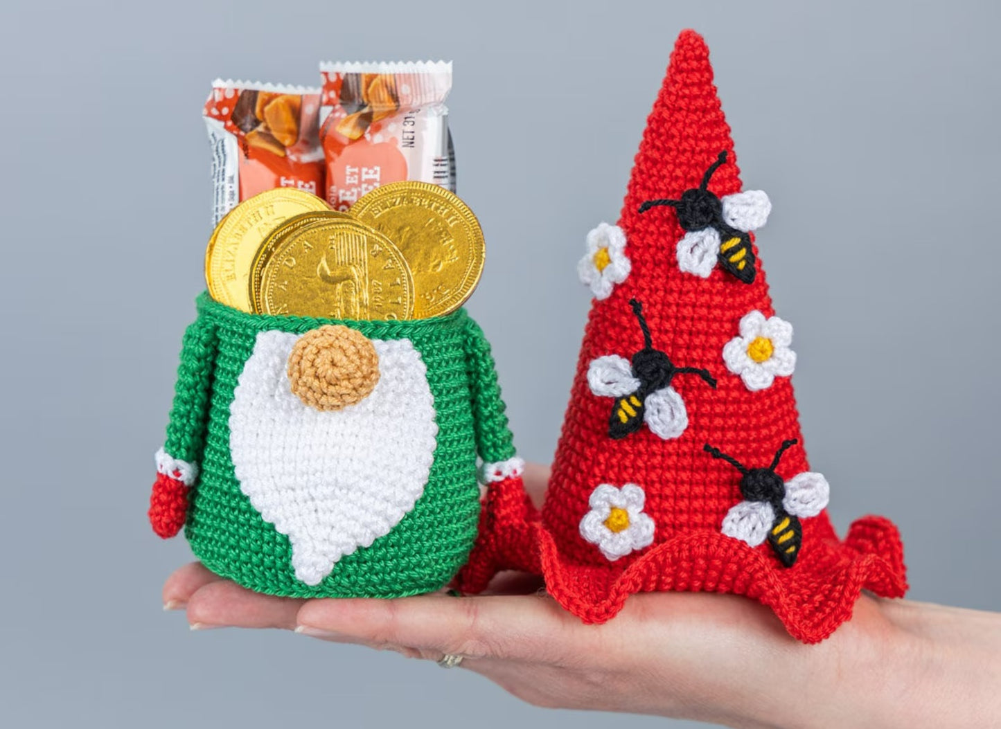 Enchanted Garden Gnome Trio Crochet Pattern
