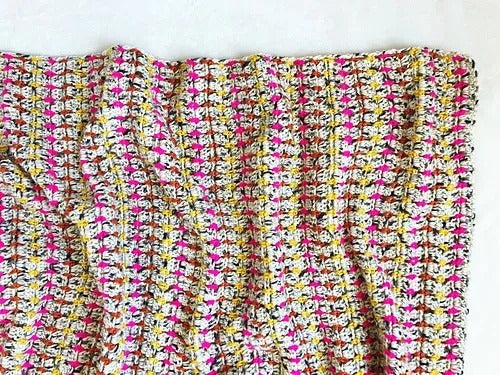 Colorburst Block Throw Crochet Pattern