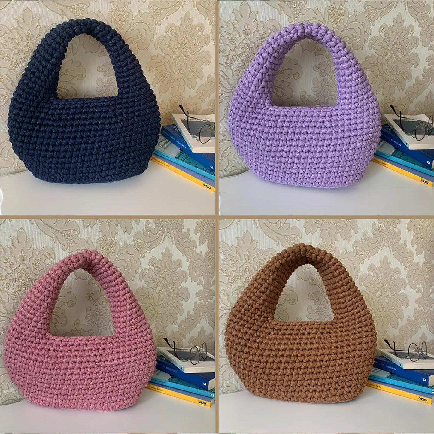 Puffy Trendy Poms Bag Crochet Pattern