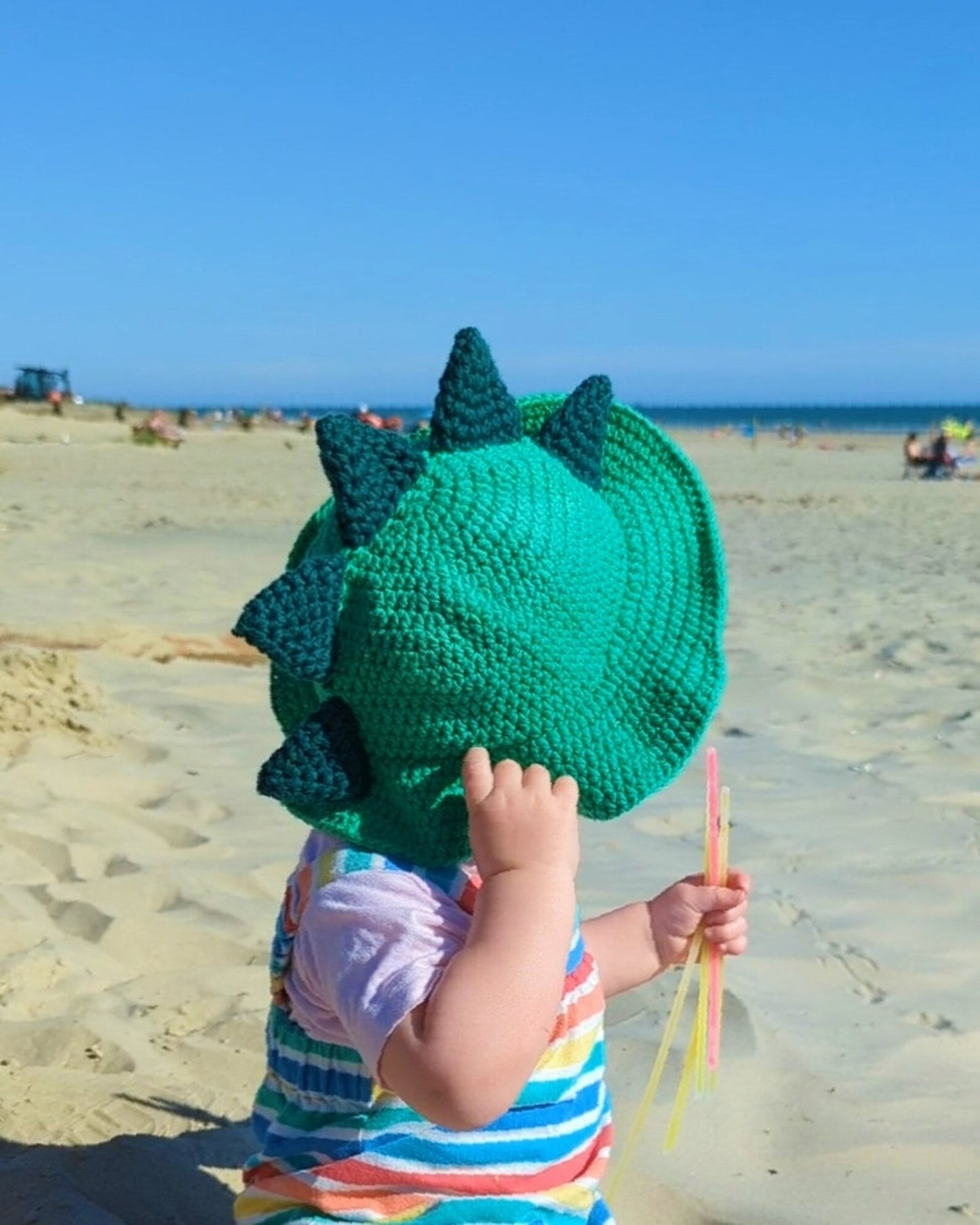 Tiny Explorer Reptile Sun Hat Crochet Pattern