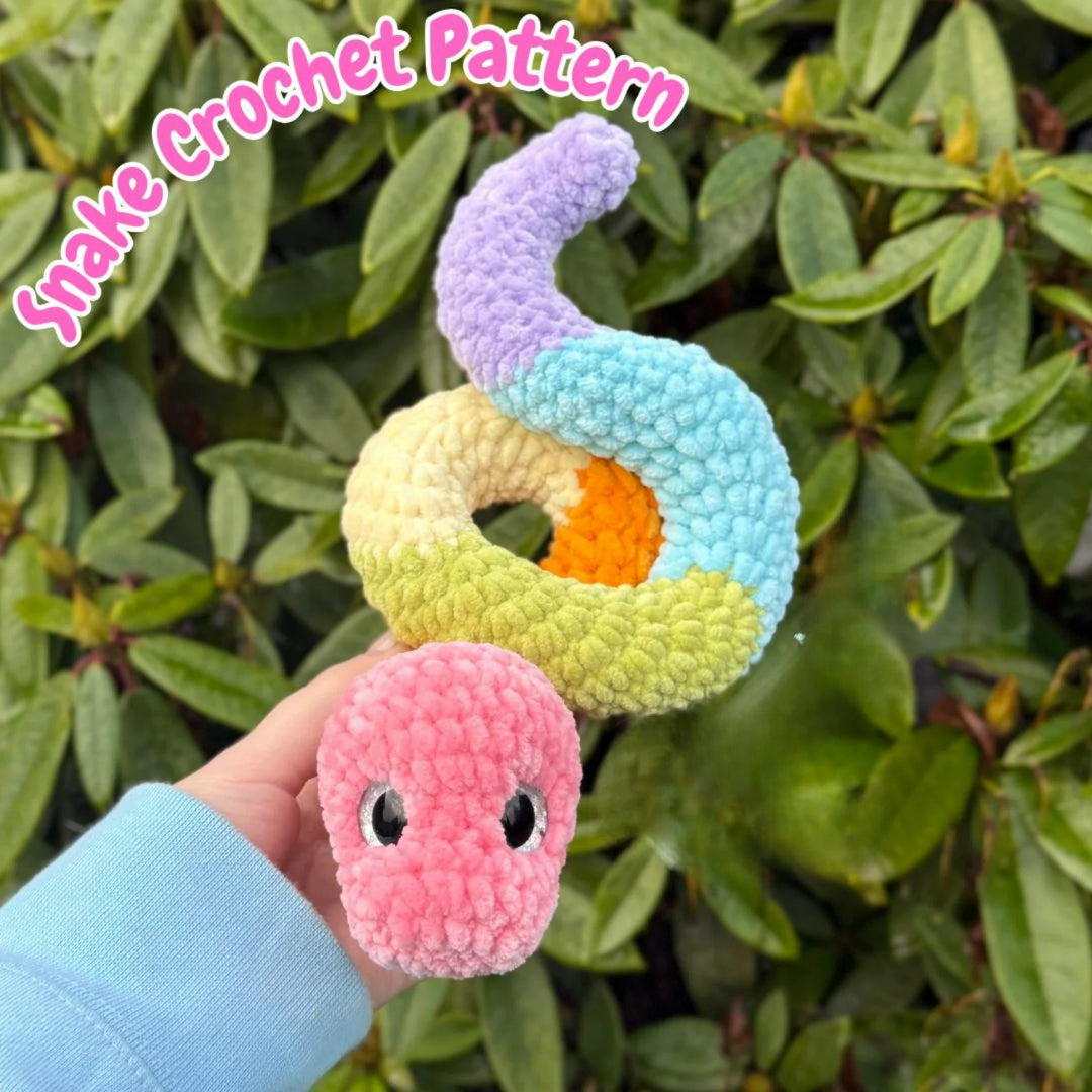 Easy Curved Serpent Amigurumi Crochet Pattern