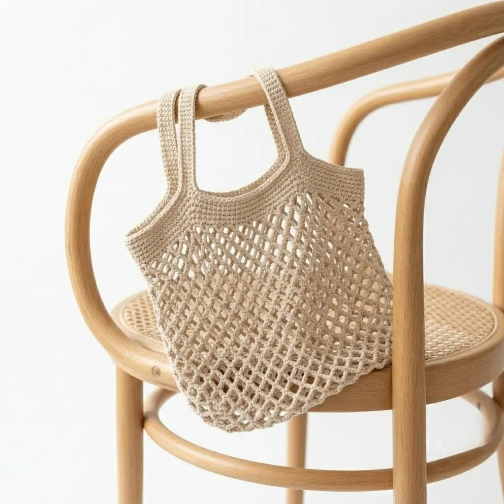 Loose Mesh Market Tote Bag Crochet Pattern