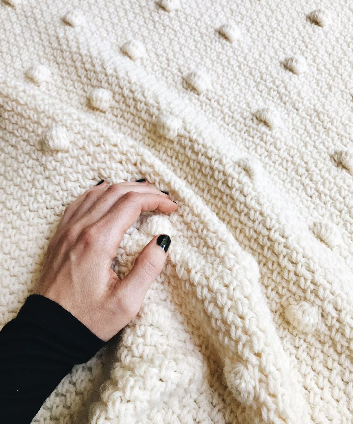 Puffy Raised Stitch Cozy Throw Crochet Pattern
