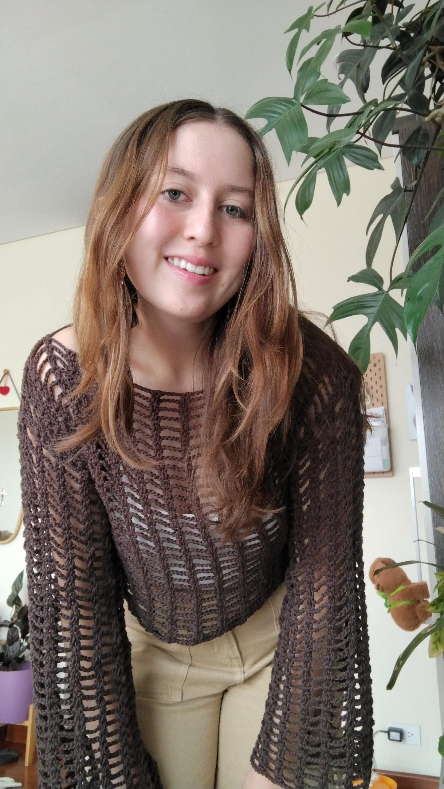 Airy Open Stitch Casual Blouse Crochet Pattern
