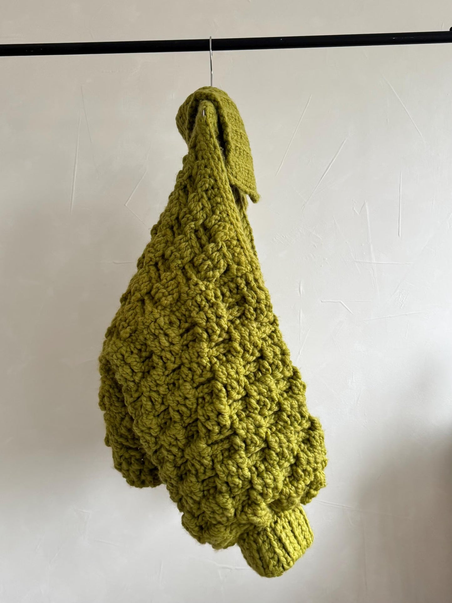 Warm Funnel-Collar Layering Cardigan Crochet Pattern