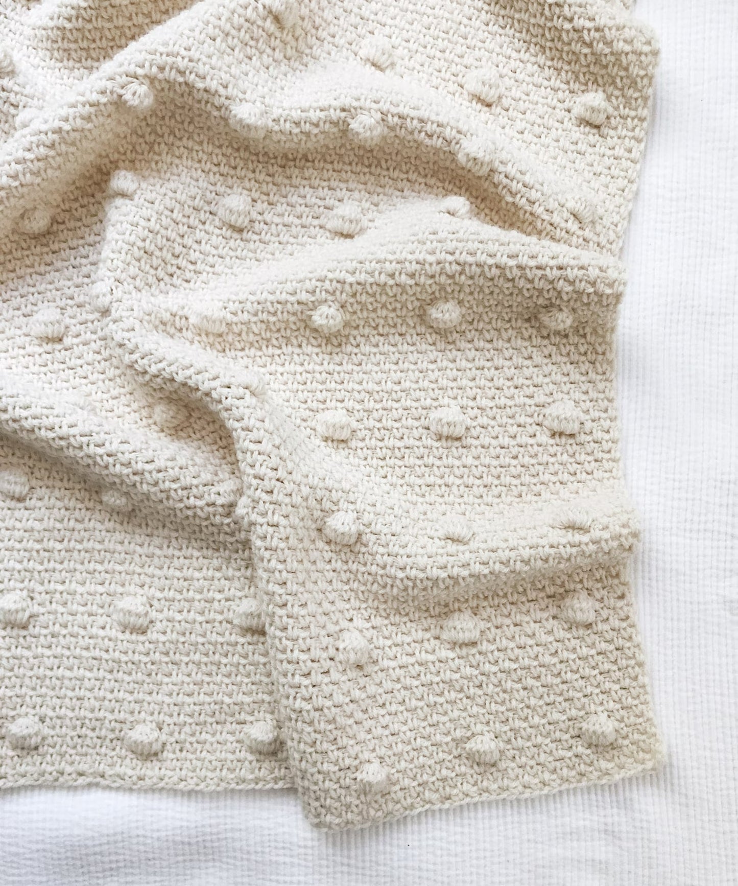 Puffy Raised Stitch Cozy Throw Crochet Pattern
