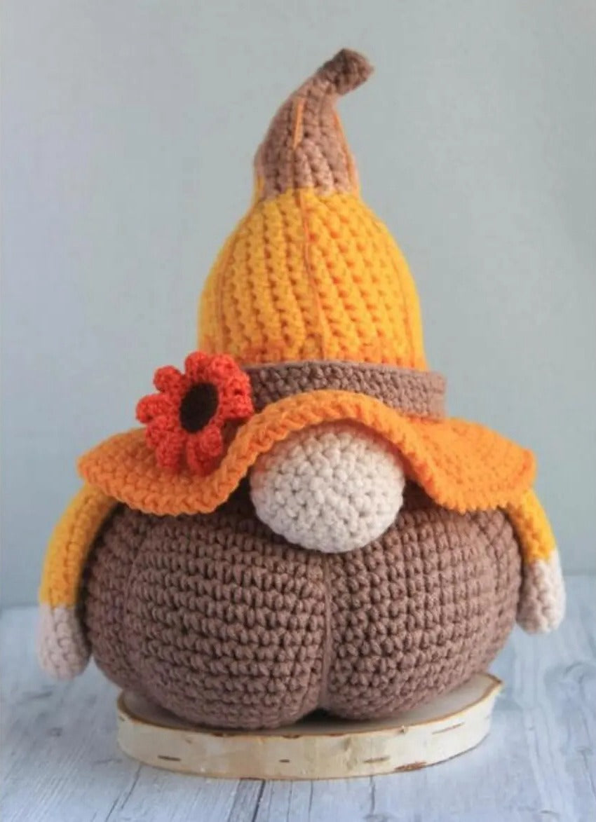 Whimsical Harvest Gnome Crochet Pattern