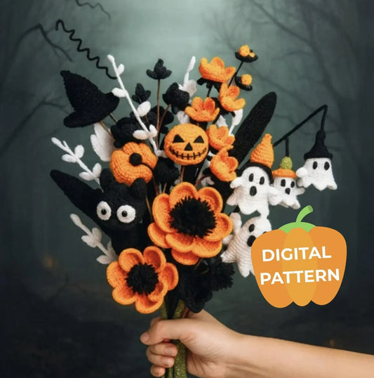 Haunted Bouquet Amigurumi Crochet Pattern