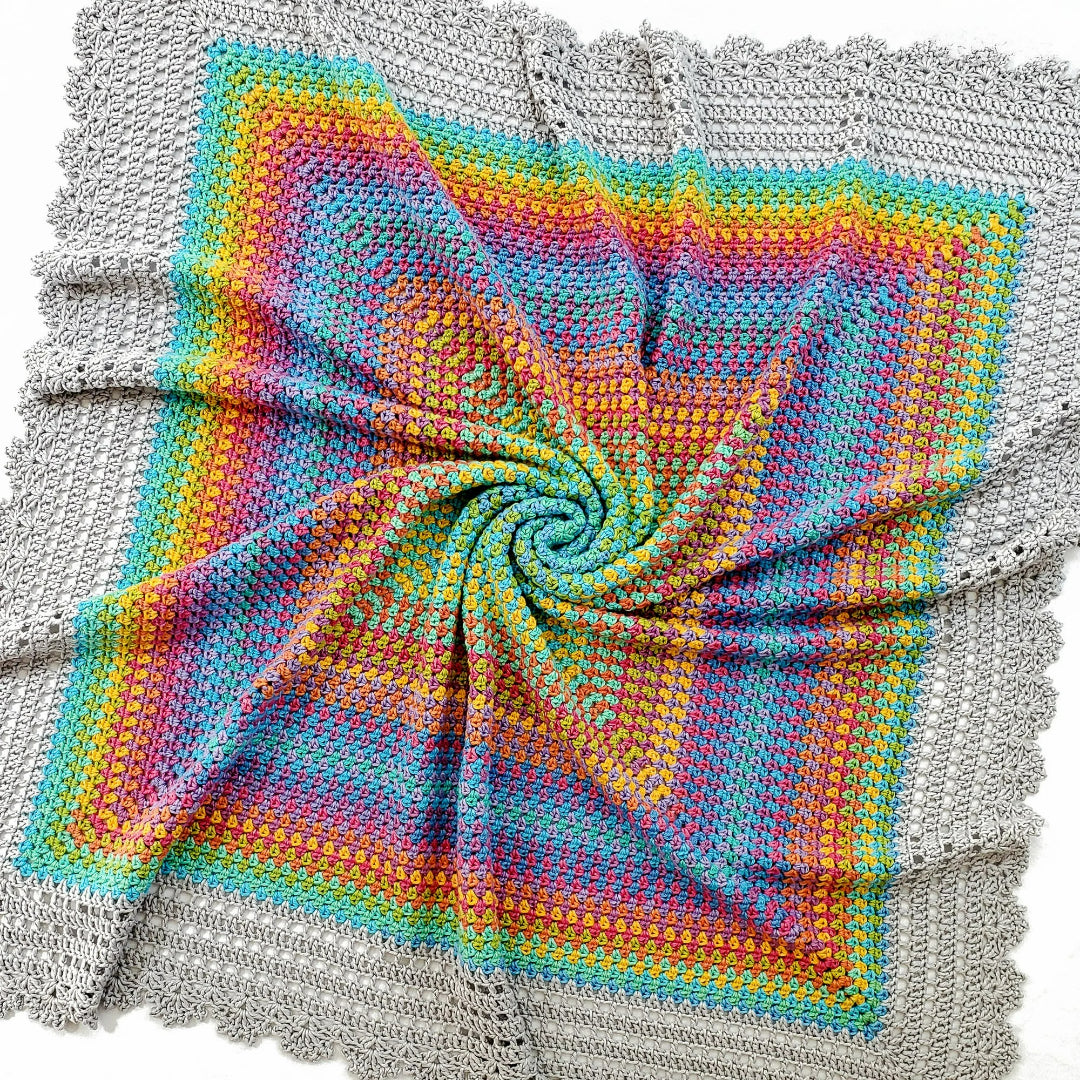 Fancy Colorful Boho Motif Blanket Crochet Pattern