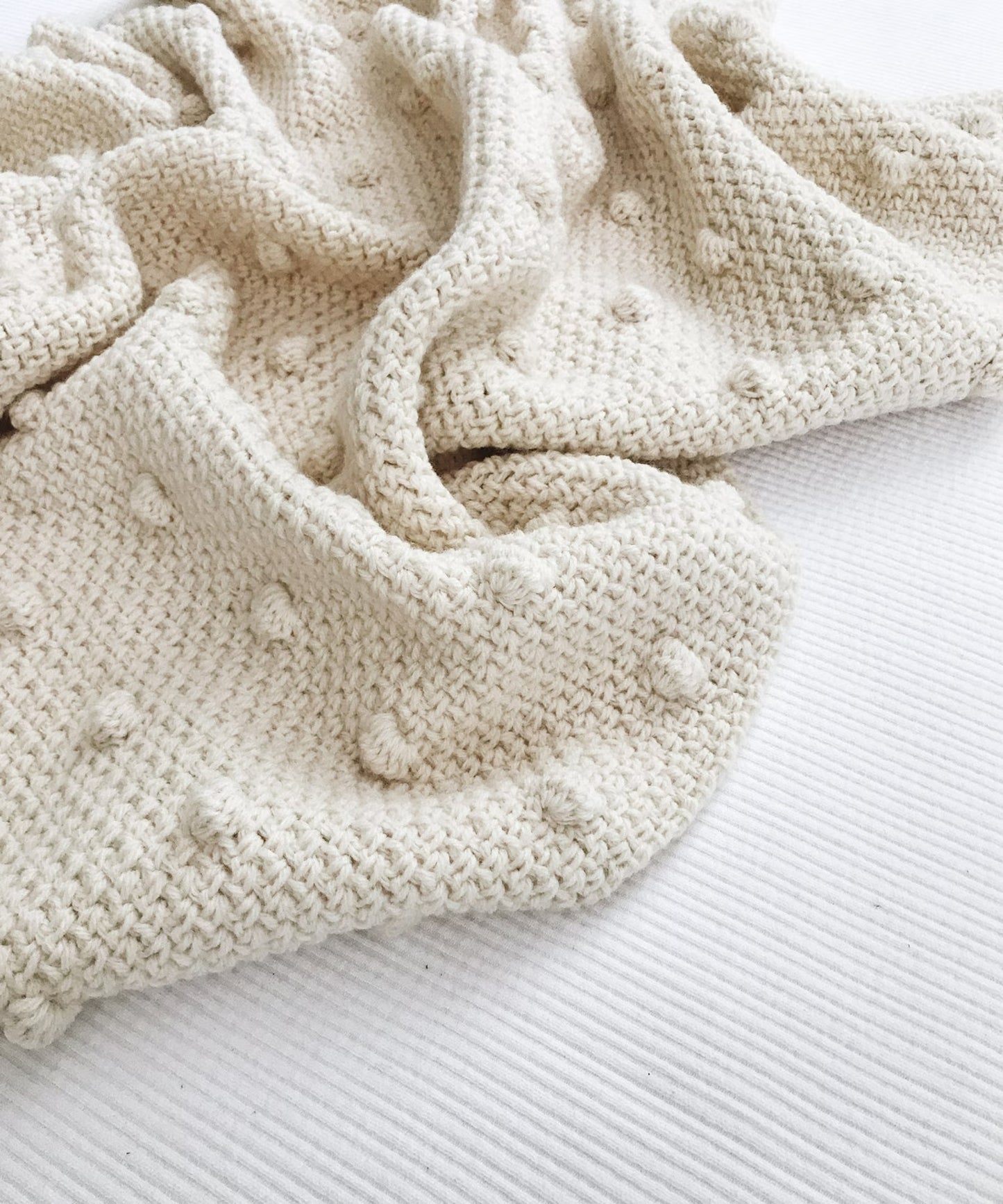 Puffy Raised Stitch Cozy Throw Crochet Pattern