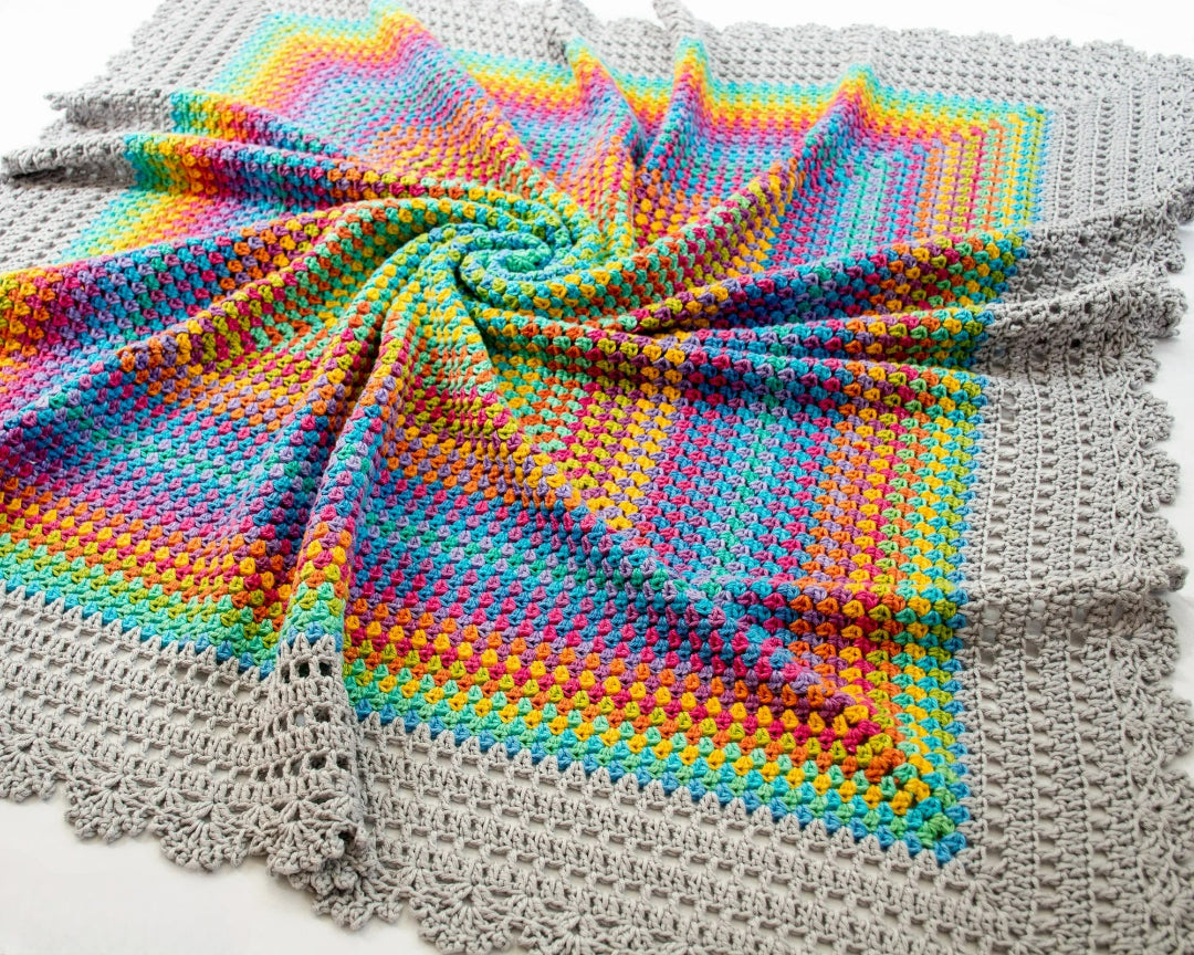 Fancy Colorful Boho Motif Blanket Crochet Pattern