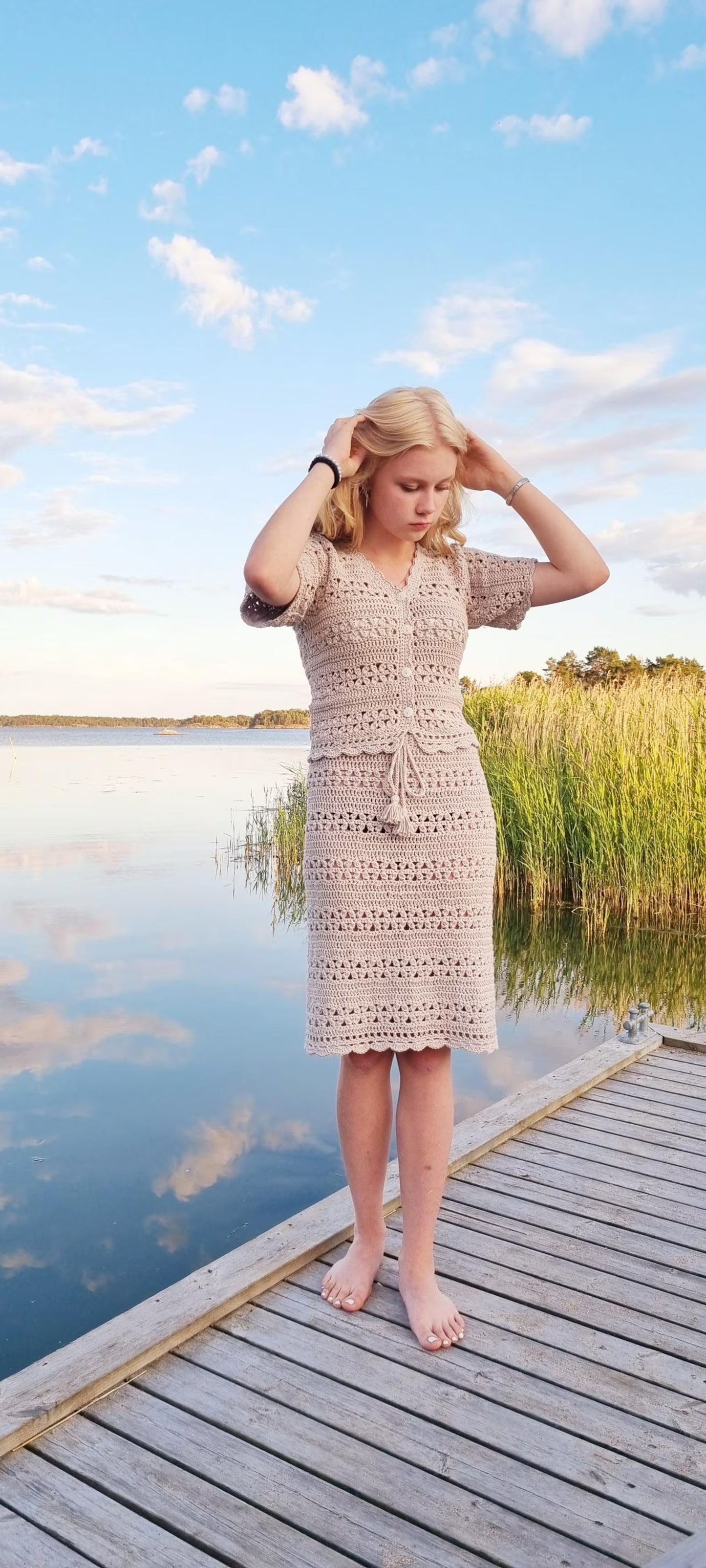 Casual Summer Buttoned Top Crochet Pattern