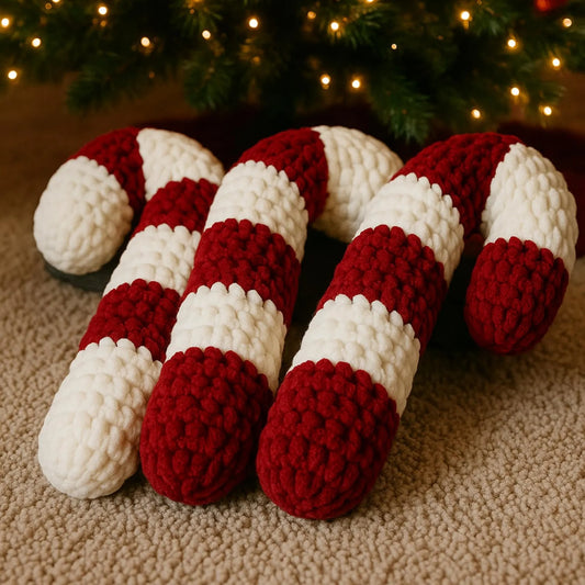 Candy Cane Pillow Crochet Pattern