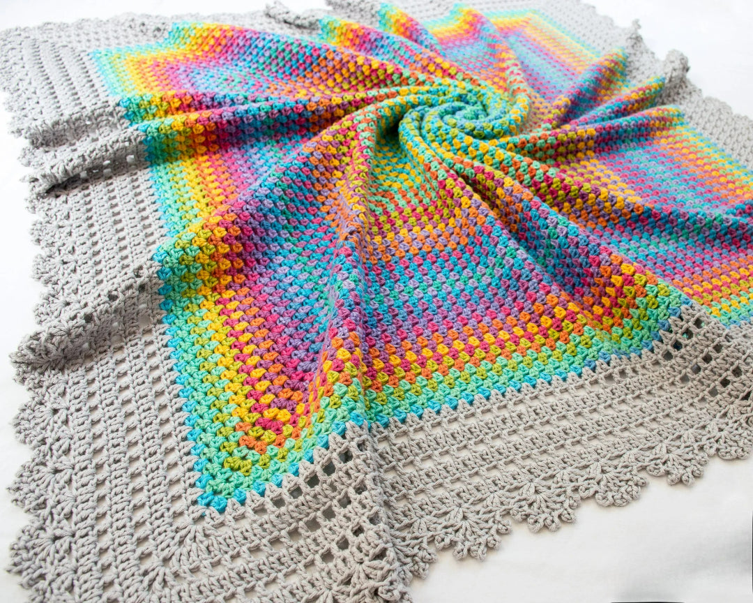 Fancy Colorful Boho Motif Blanket Crochet Pattern