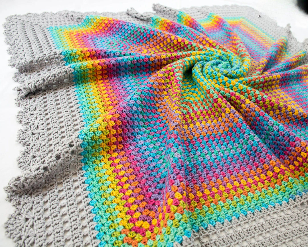 Fancy Colorful Boho Motif Blanket Crochet Pattern