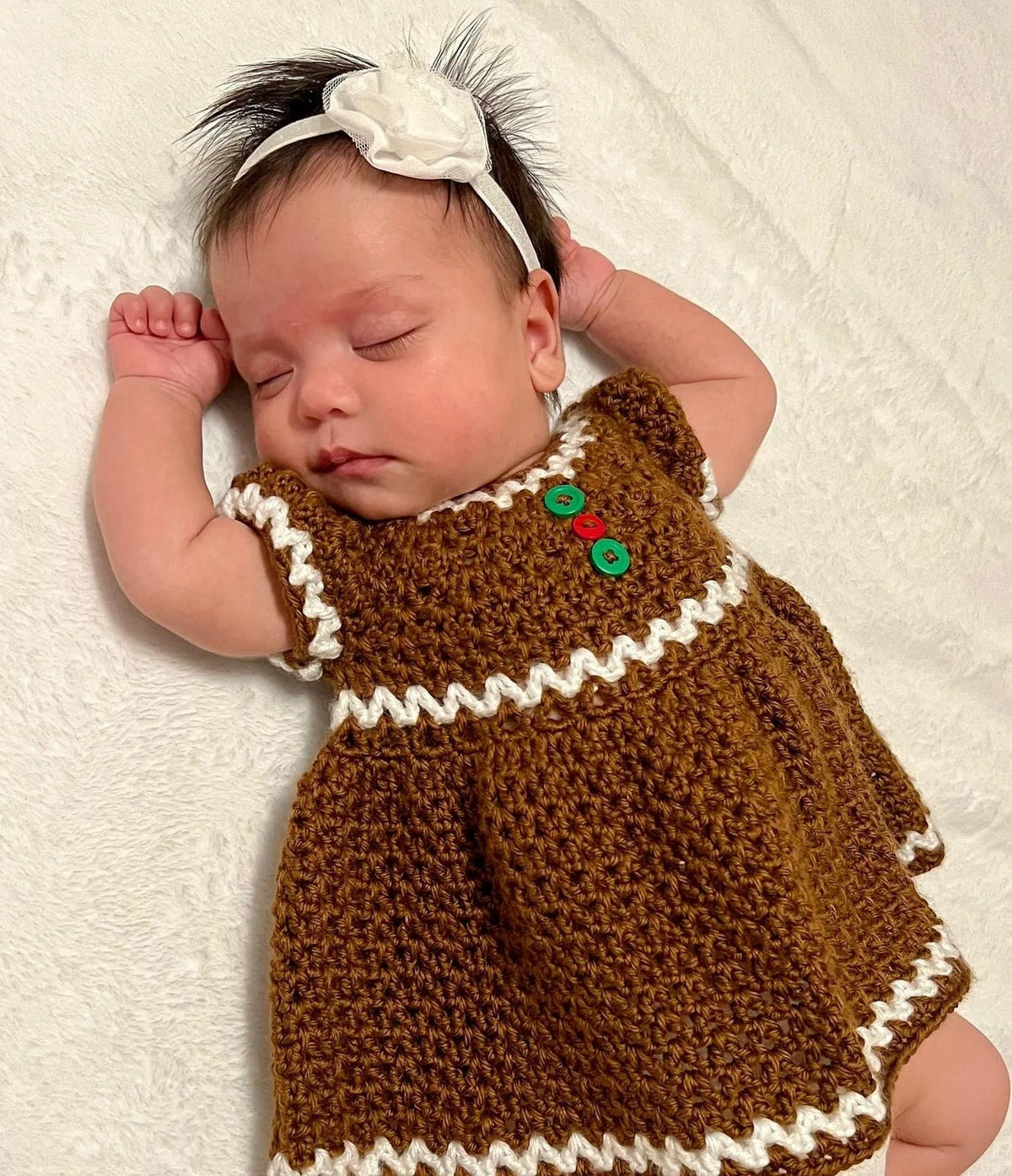Festive Holiday Girl's Dress Crochet Pattern