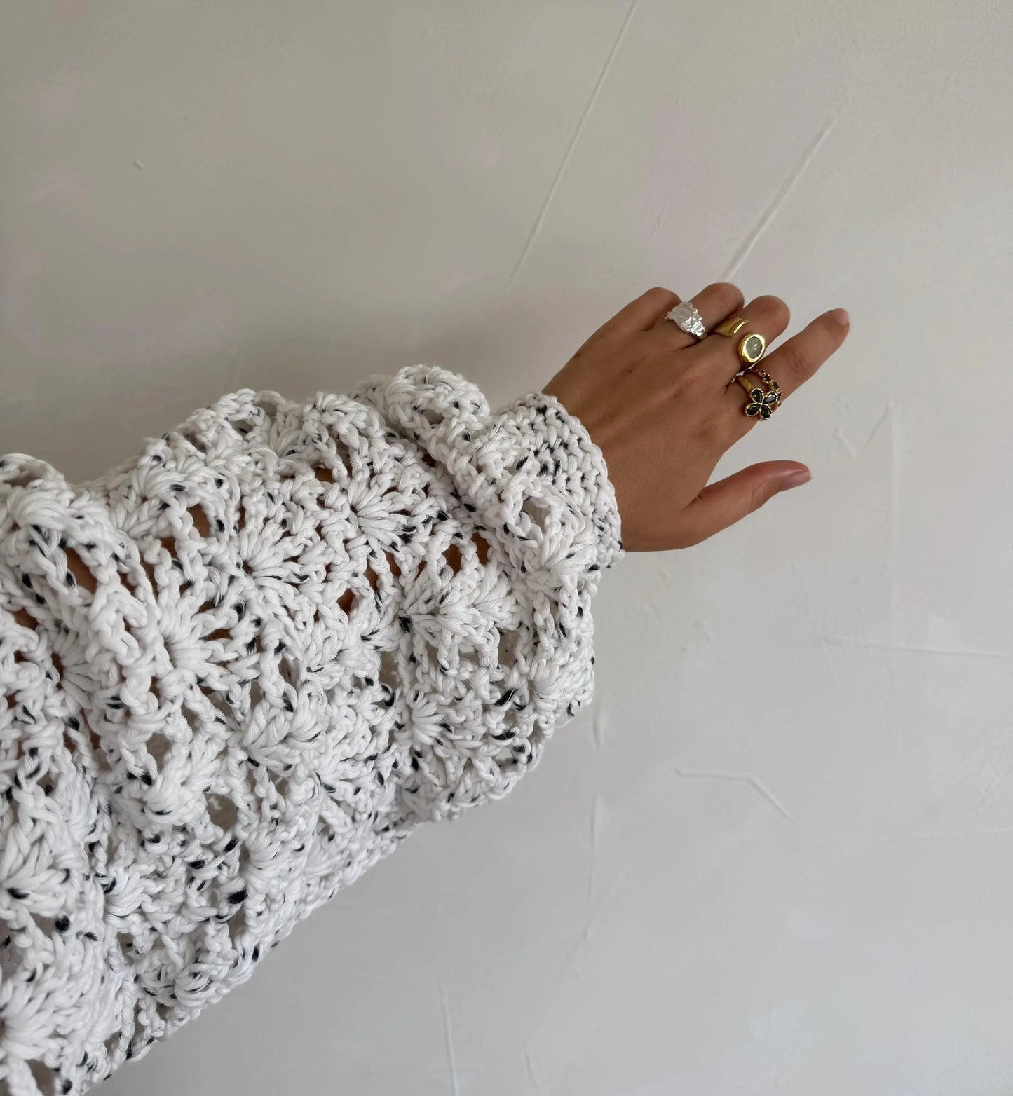Delicate Openwork Button Cardigan Crochet Pattern