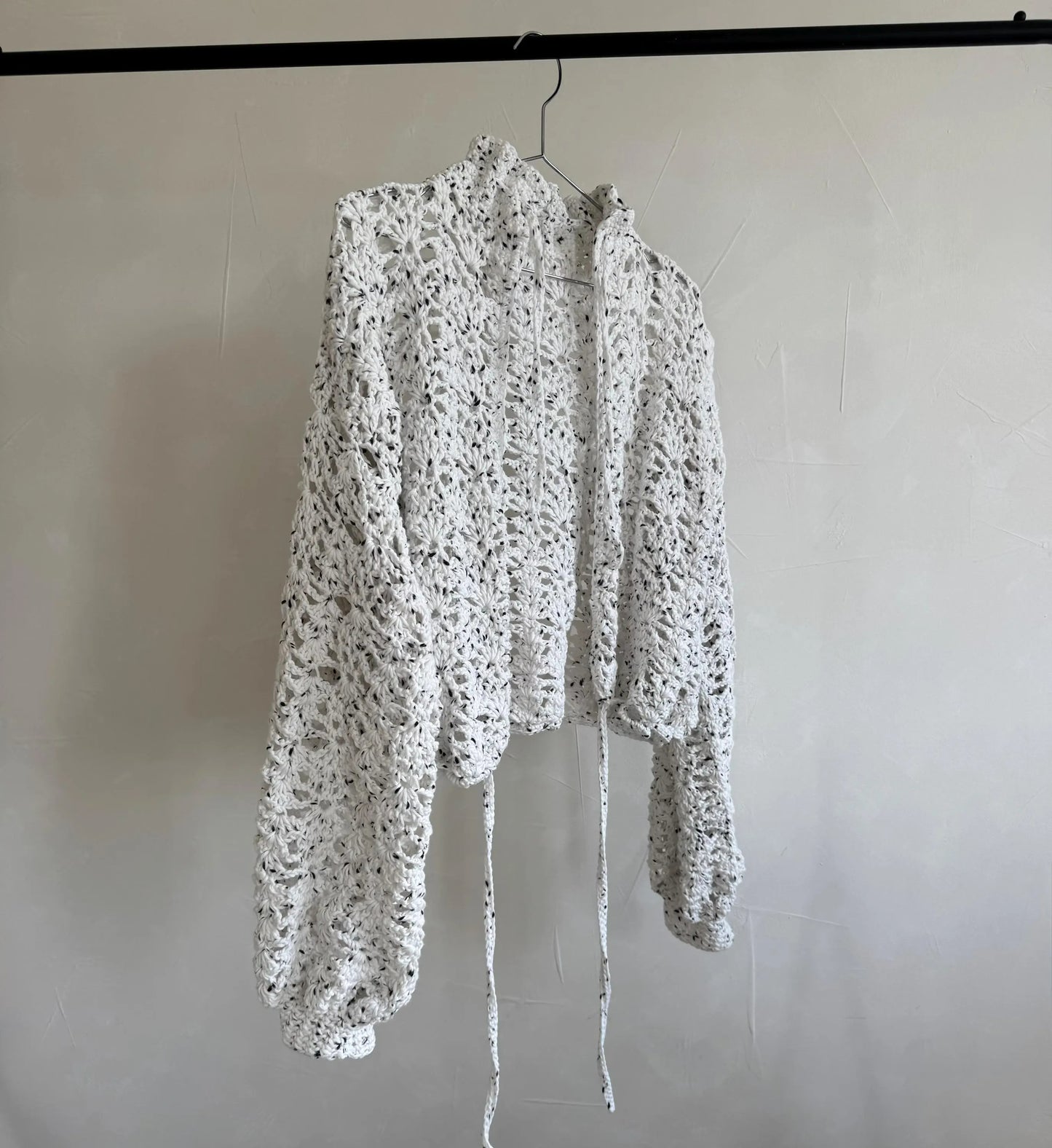 Delicate Openwork Button Cardigan Crochet Pattern