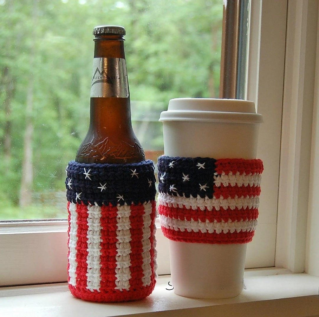 Festive Freedom Table Drink Accent Crochet Pattern