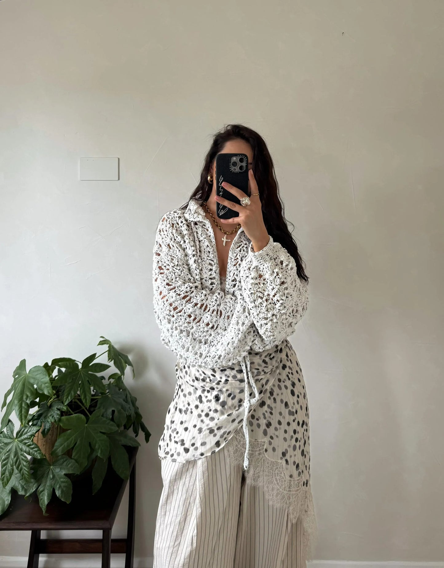 Delicate Openwork Button Cardigan Crochet Pattern