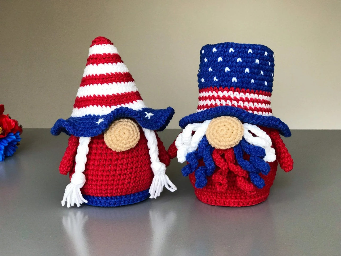 American Celebration Gnome Display Crochet Pattern