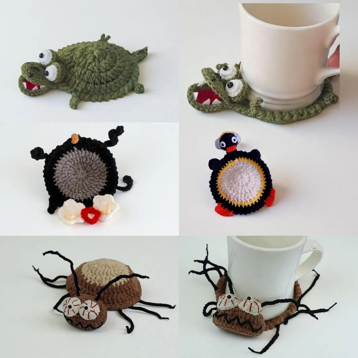 Fun Animal Popup Coasters Crochet Pattern Bundle