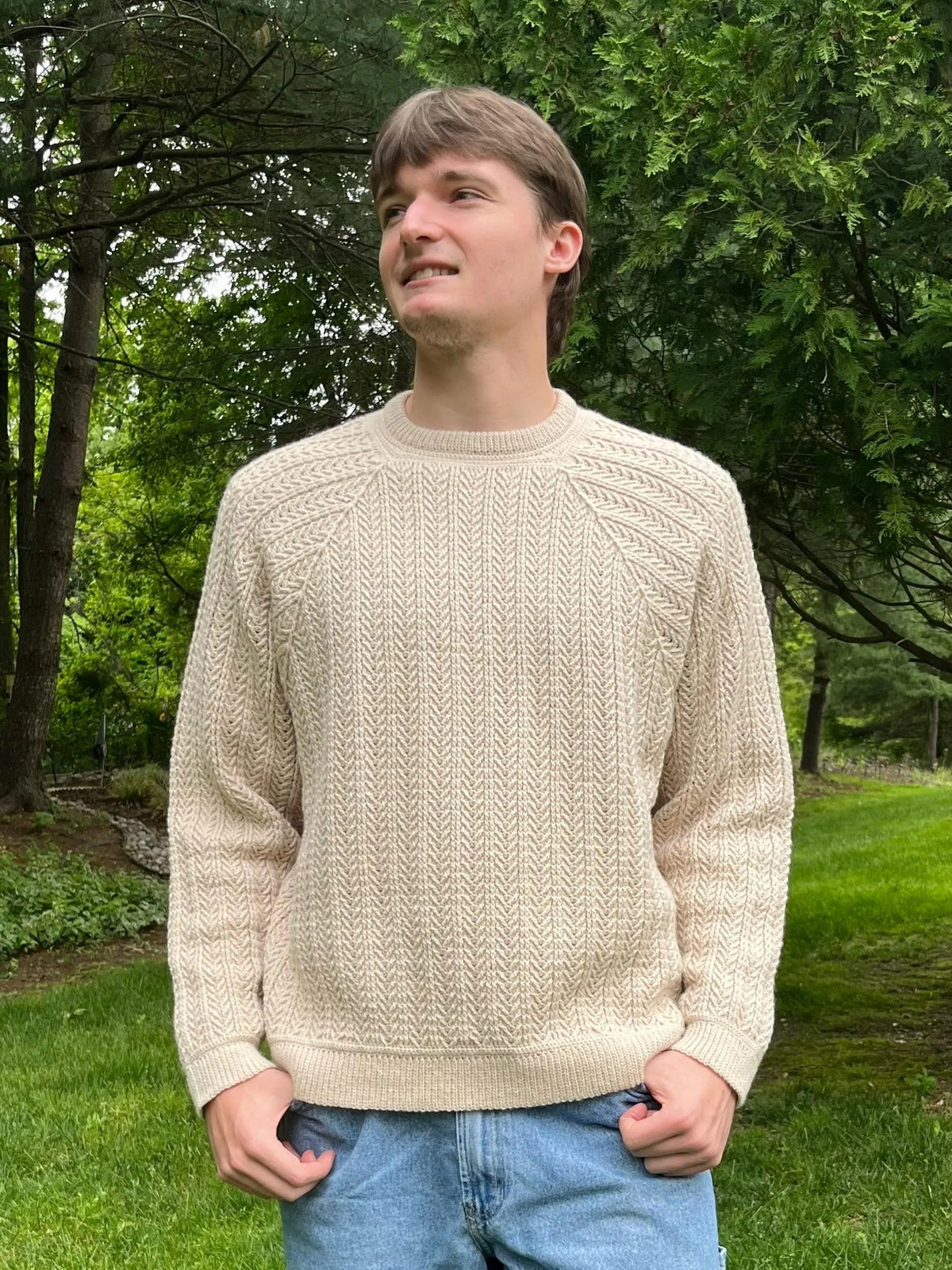 Modern Geometric Unisex Sweater Crochet Pattern
