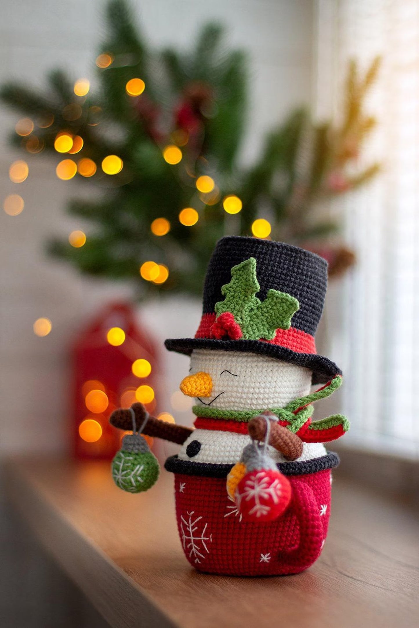 Snowman in Mug Crochet Pattern