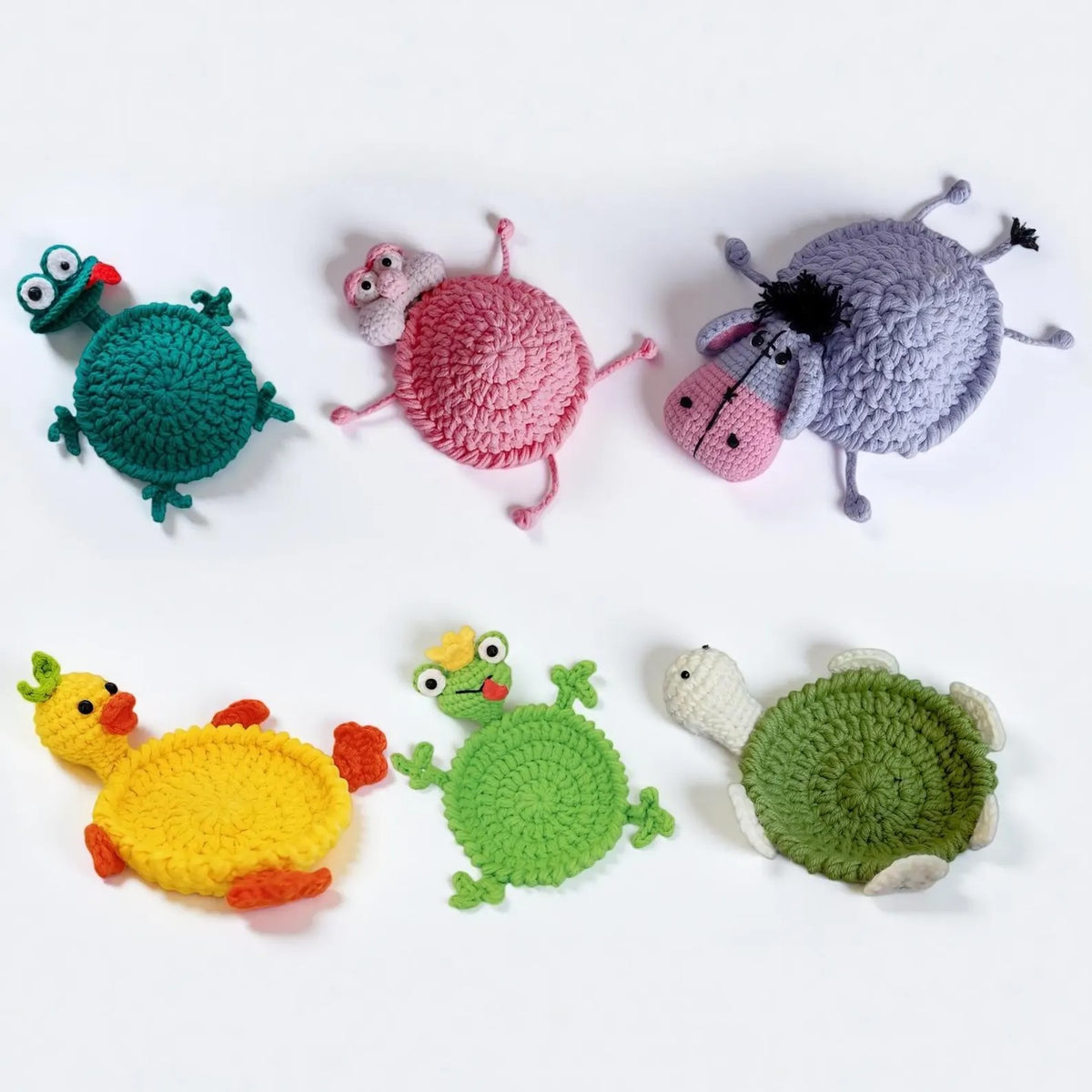 Fun Animal Popup Coasters Crochet Pattern Bundle